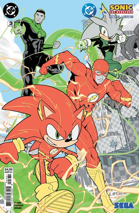 DC X SONIC THE HEDGEHOG THE METAL LEGION #3 (OF 5) CVR C TRAVIS MERCER CARD STOCK VAR CB (07/01/2026)