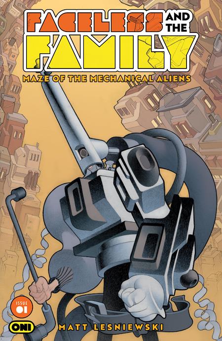 FACELESS AND THE FAMILY MAZE OF THE MECHANICAL ALIENS #1 (OF 4) CVR A MATT LESNIEWSKI CB (07/01/2026)