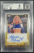 2015 Topps Chrome WWE Alexa Bliss Autograph Card Graded BAS 8