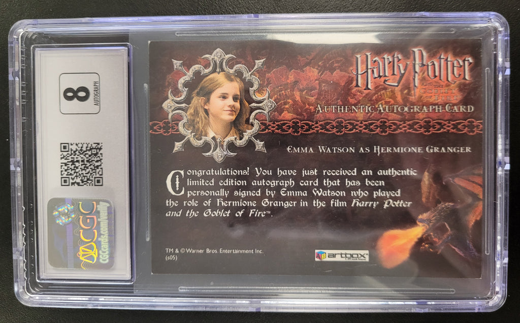 Harry Potter Emma Watson Autograph Card CGC 7