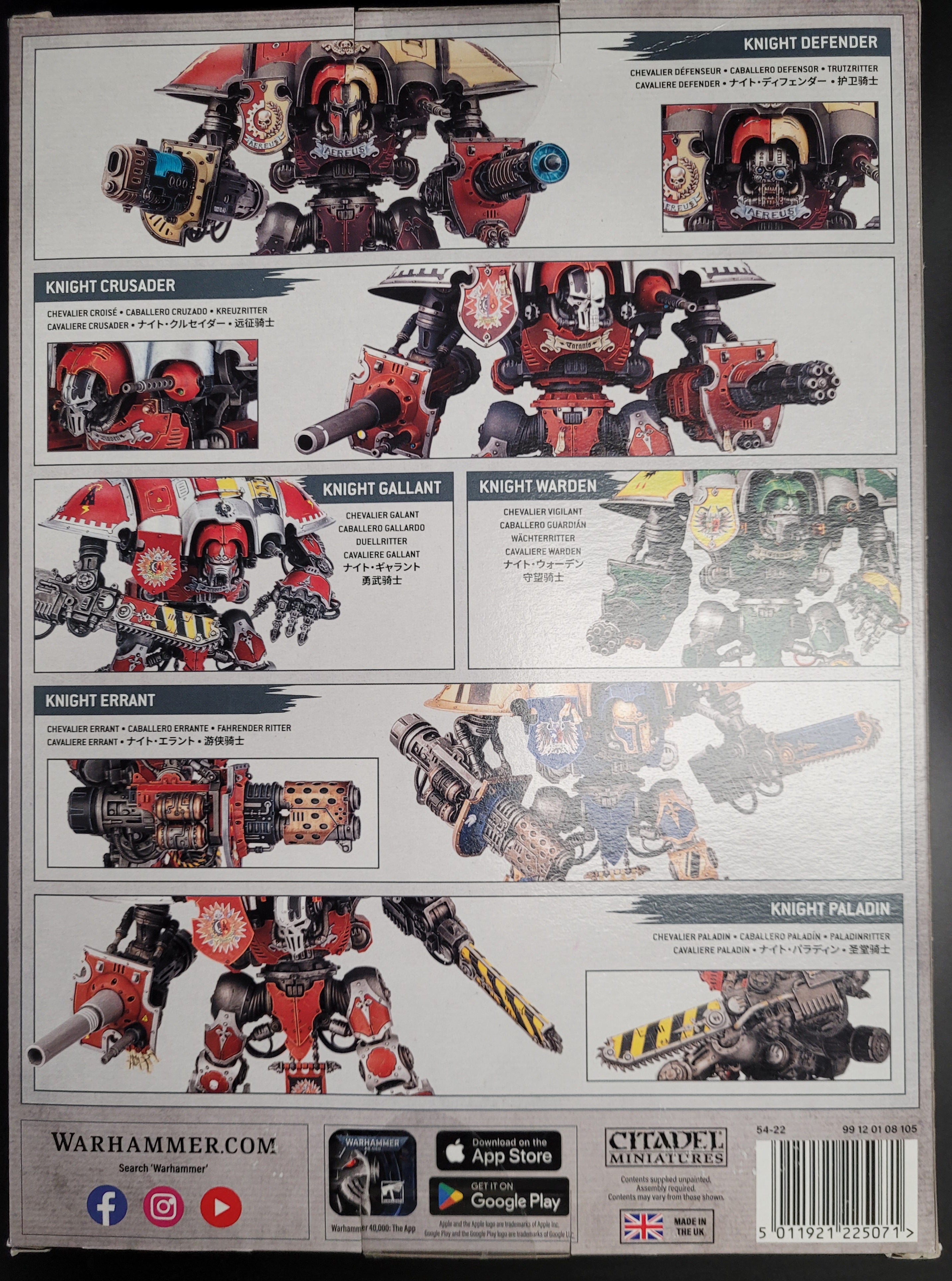 GW Warhammer 40k Imperial Knights Knight Questoris