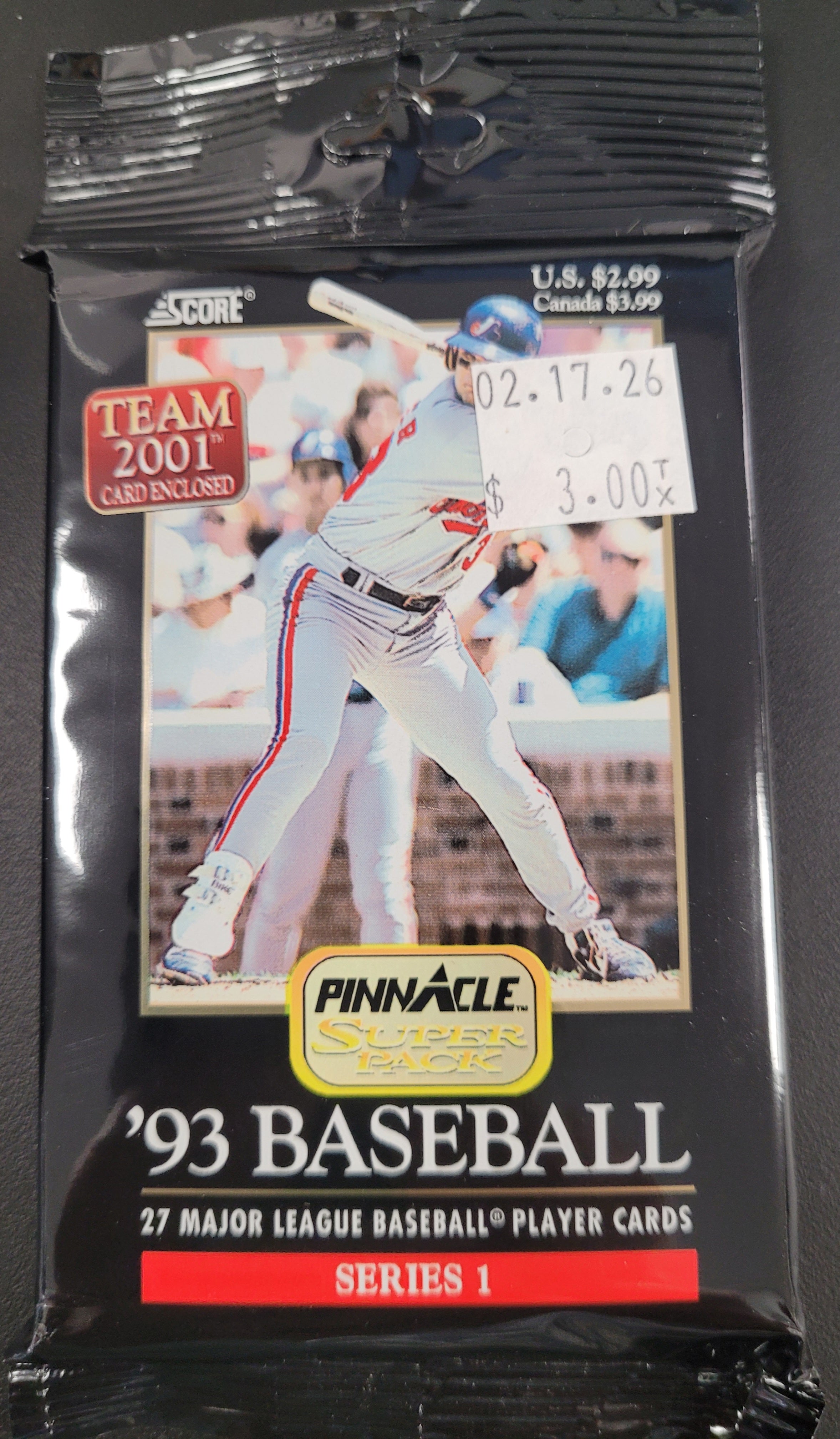 93 Pinnacle Baseball Series 1 Super Pack