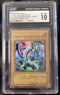 Yu-Gi-Oh Blue-Eyes White Dragon LOB-001 1st Edition Glossy CGC 10 Error Label