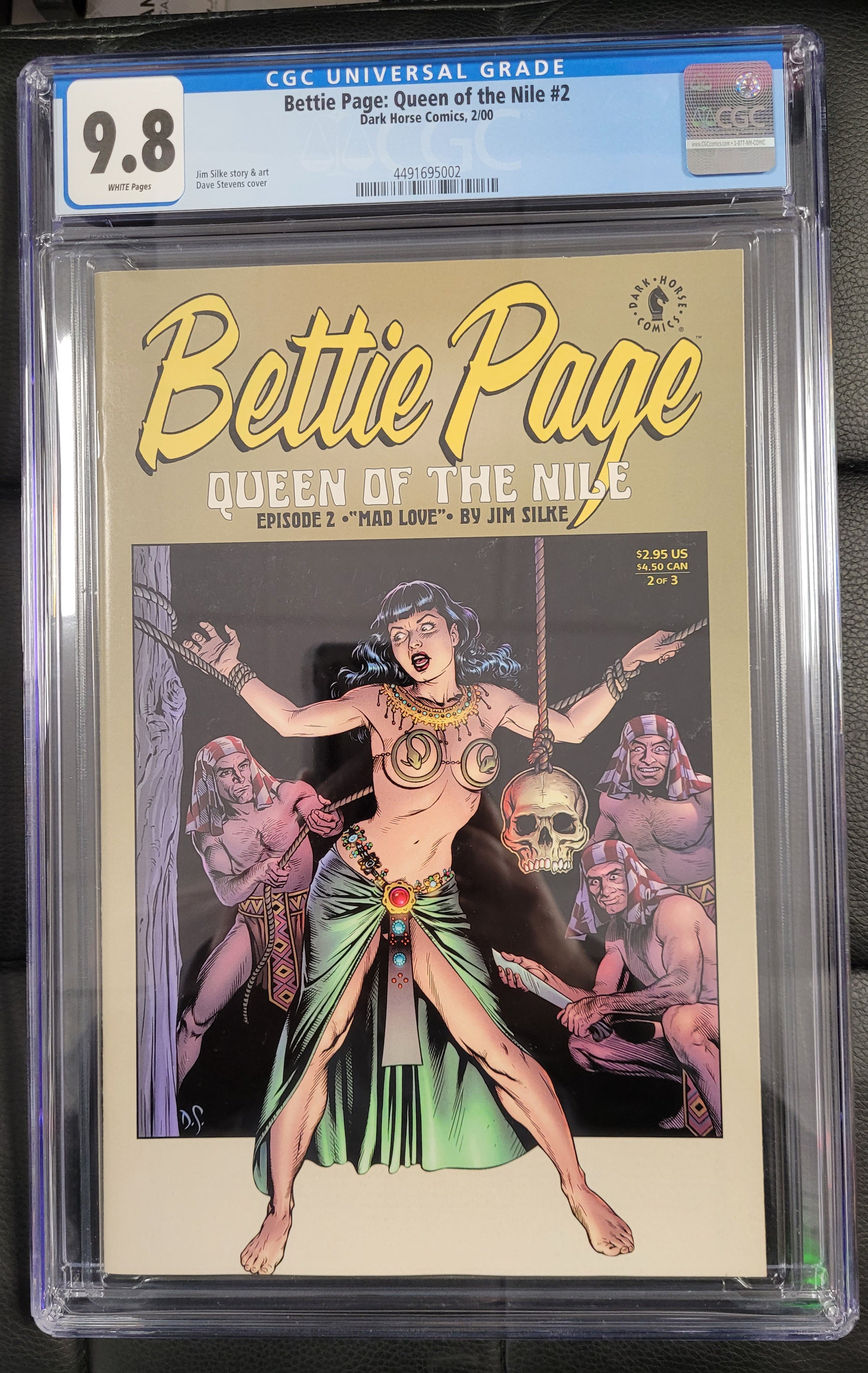 Dark Horse Bettie Page Queen of the Nile 2 CGC 9.8 Dave Stevens Cover