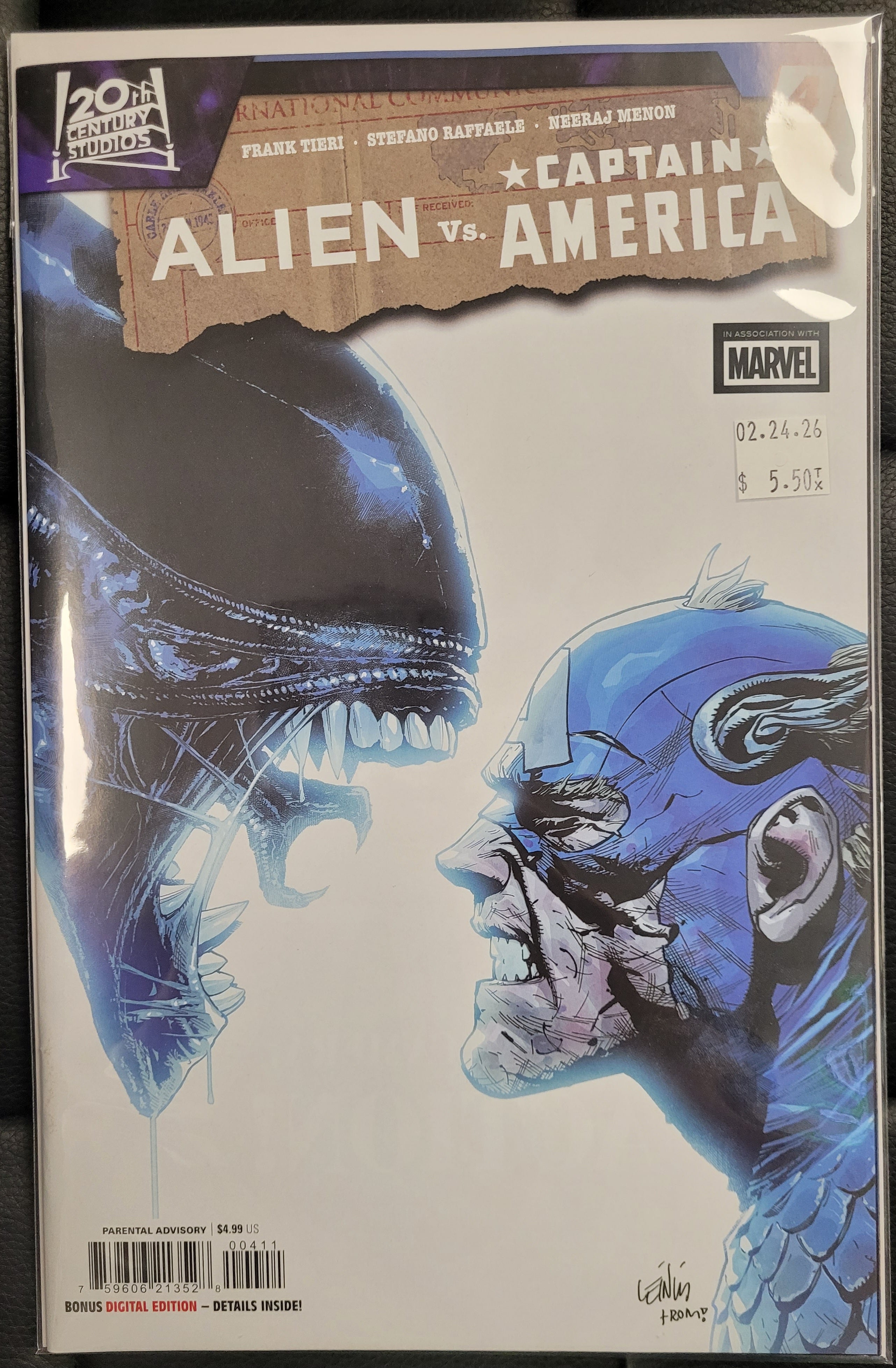 Marvel Alien vs Captain America 4a