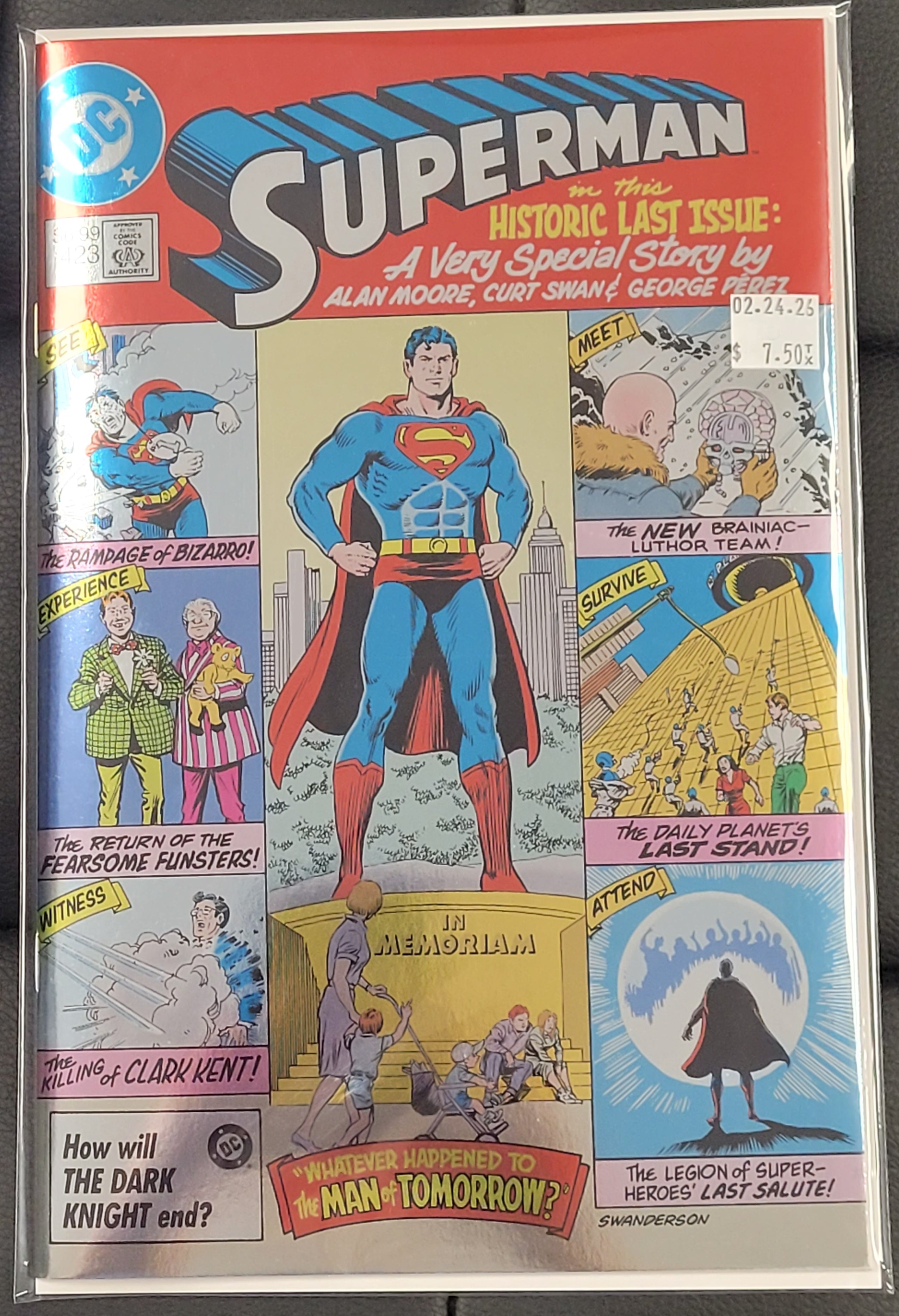 DC Superman 423 Foil Facsimile