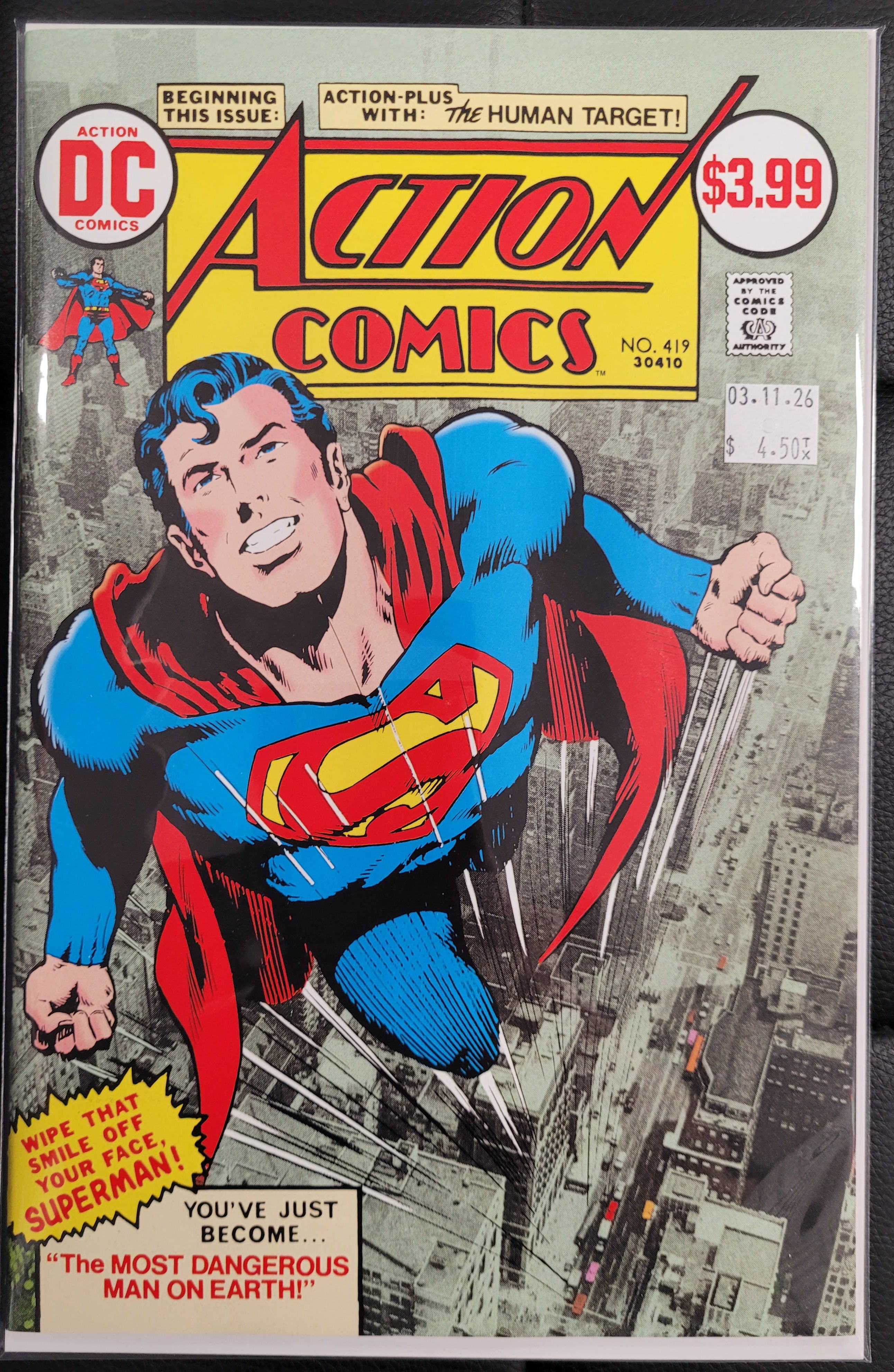 DC Action Comics 419a Facsimile