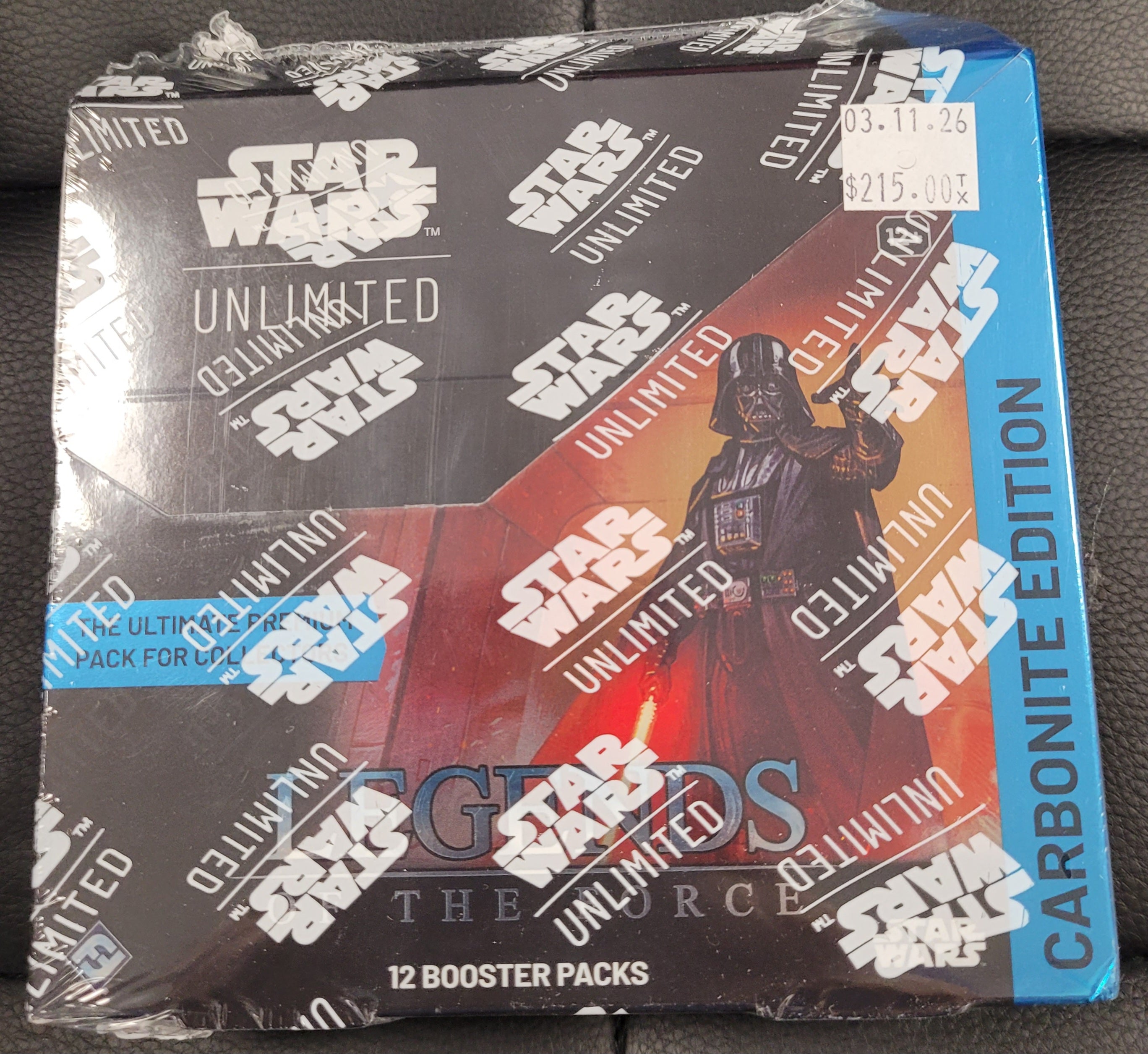 Star Wars Unlimited Legends of the Force Carbonite Edition Booster Box