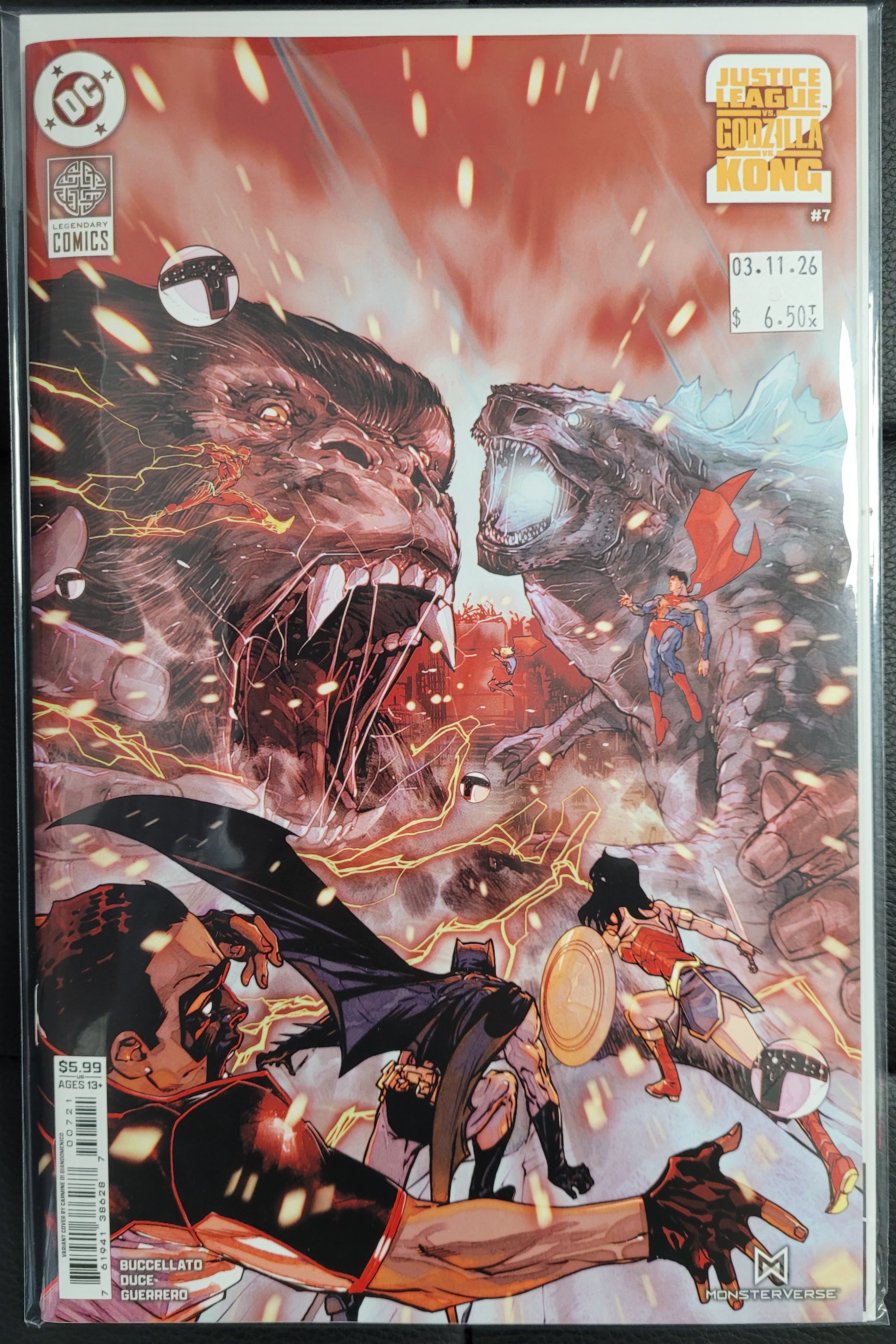 DC Justice League vs Godzilla vs Kong 2 #7b Di Giandomenico