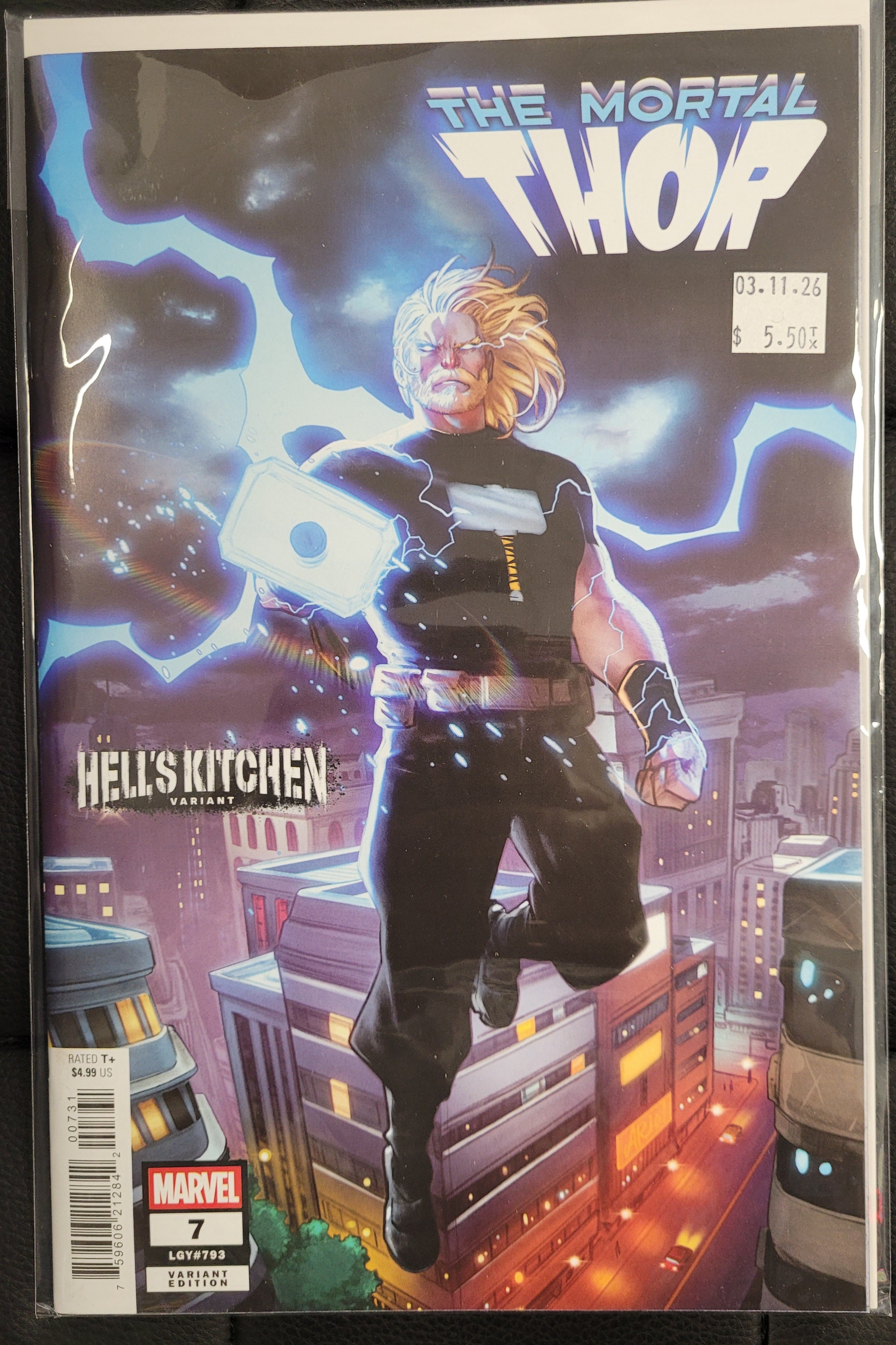 Marvel Mortal Thor 7c Hell's Kitchen Variant