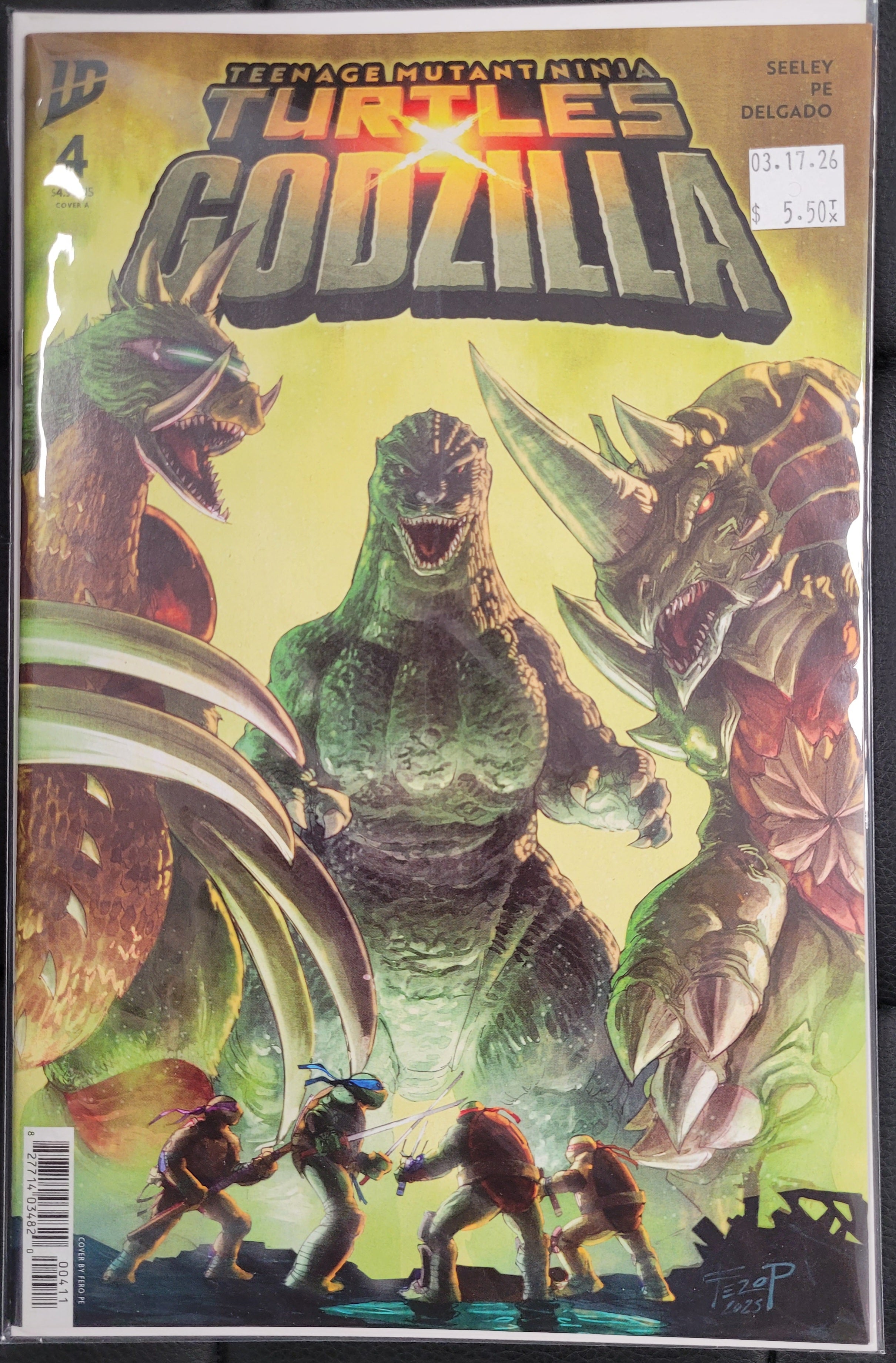 IDW TMNT Godzilla 4a Fero Pe