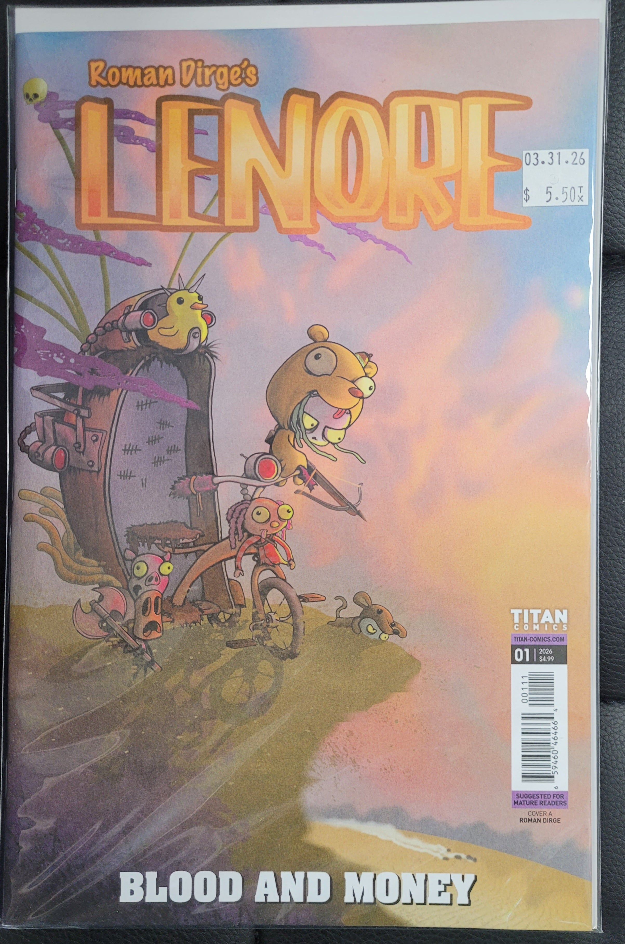 Titan Comics Lenore Blood and Money 1a Dirge