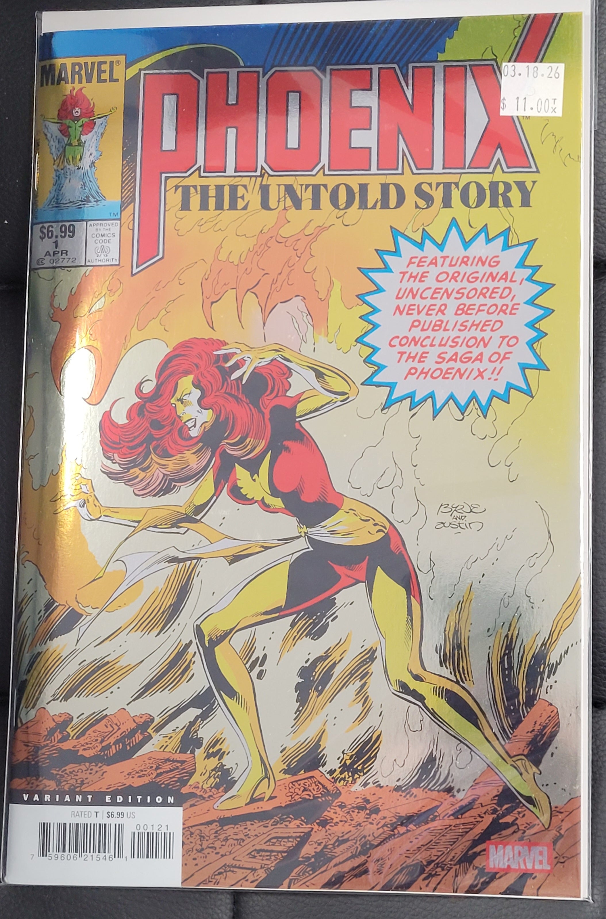 Marvel Phoenix the Untold Story 1 Facsimile Foil