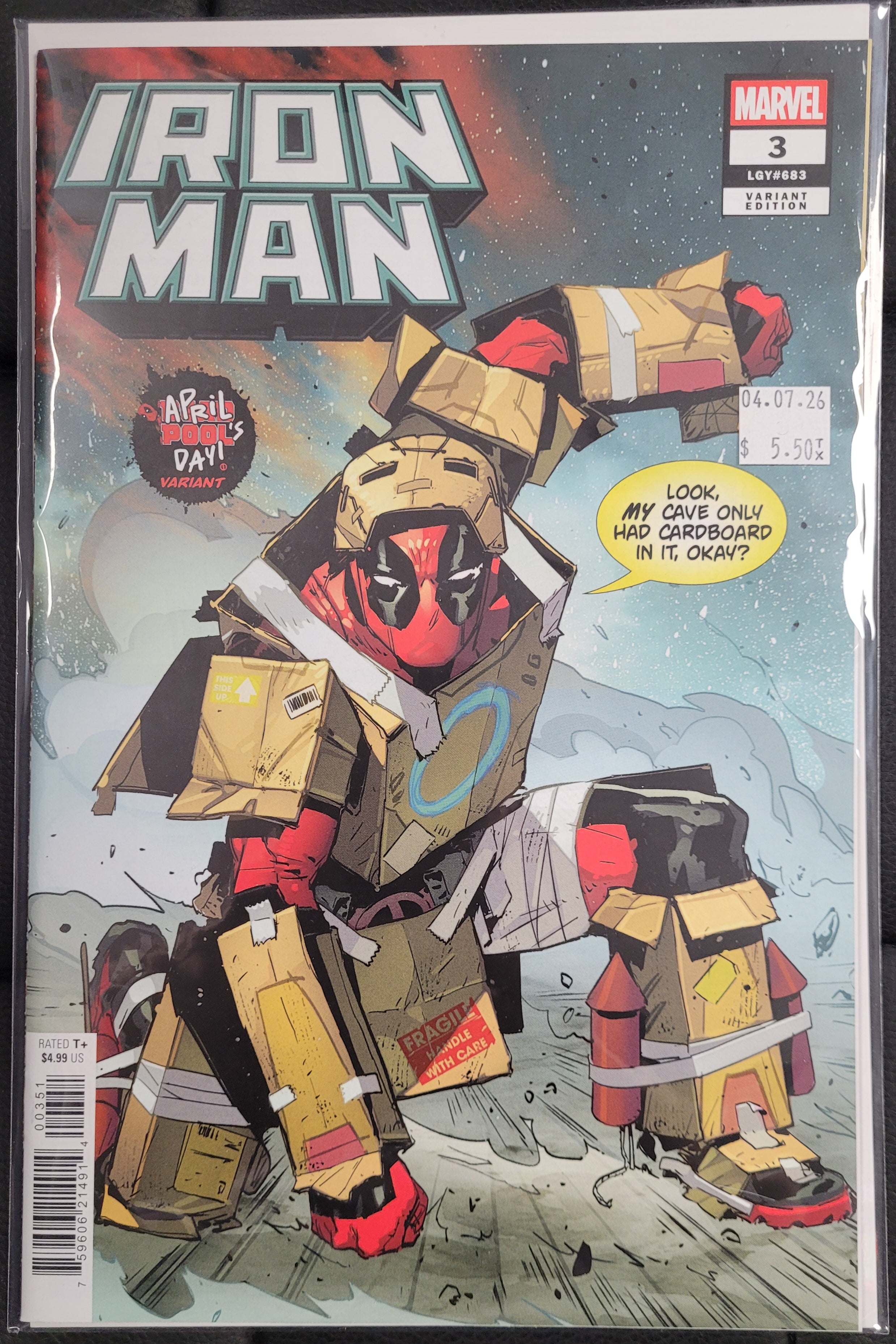 Marvel Iron Man 3e Lolli April Pool's Day Variant