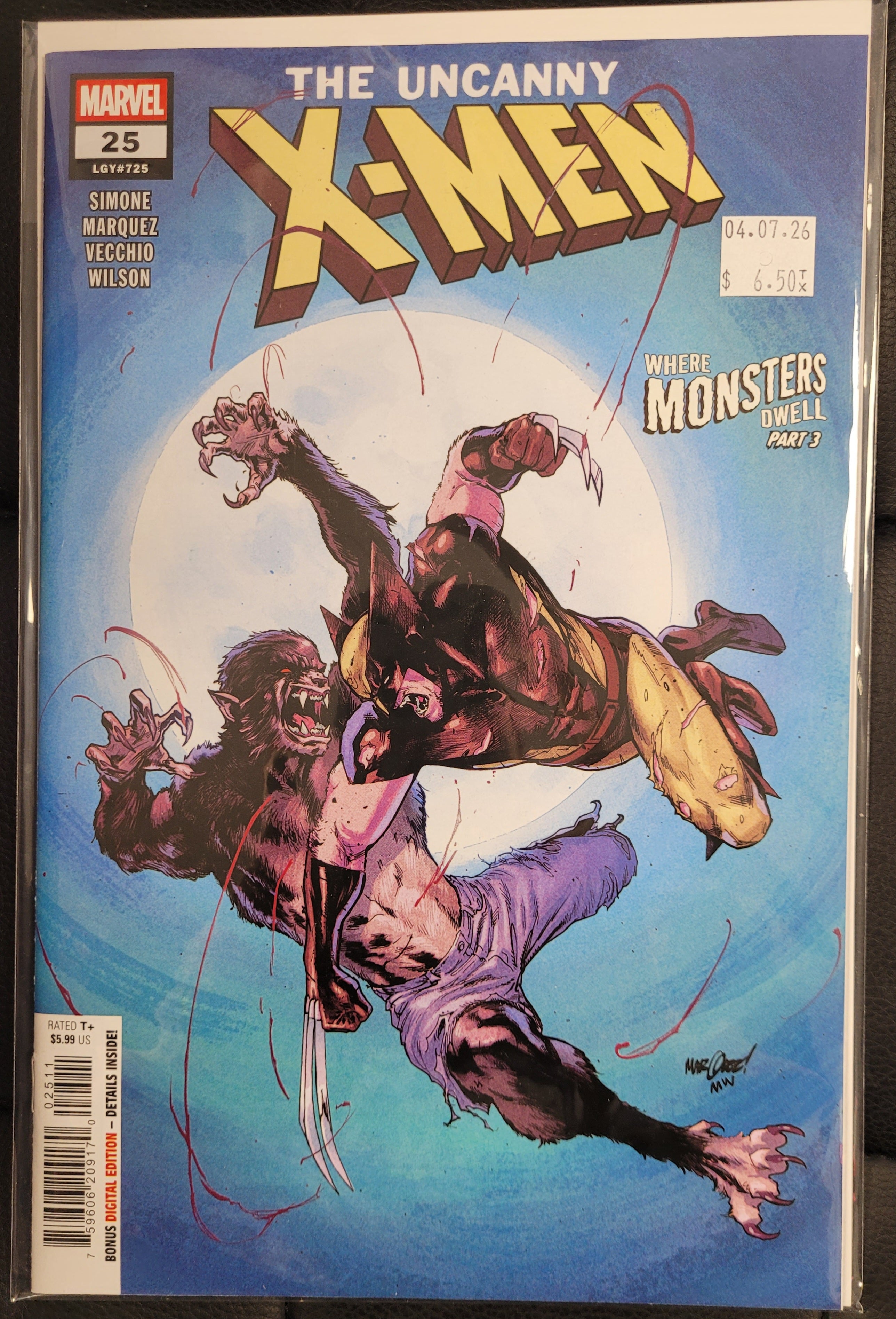 Marvel Uncanny X-Men 25a Marquez