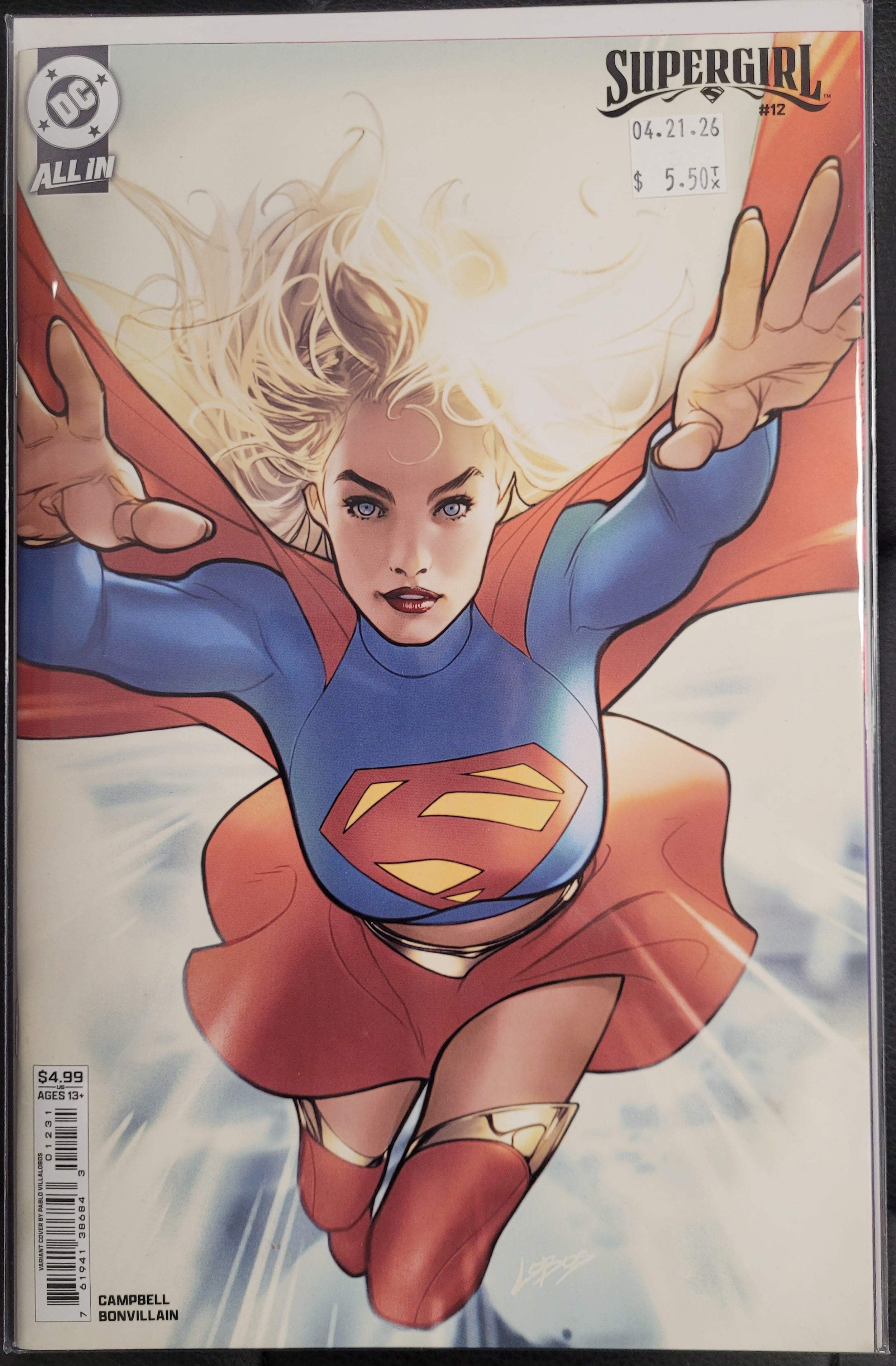 DC Supergirl 12c Villalobos