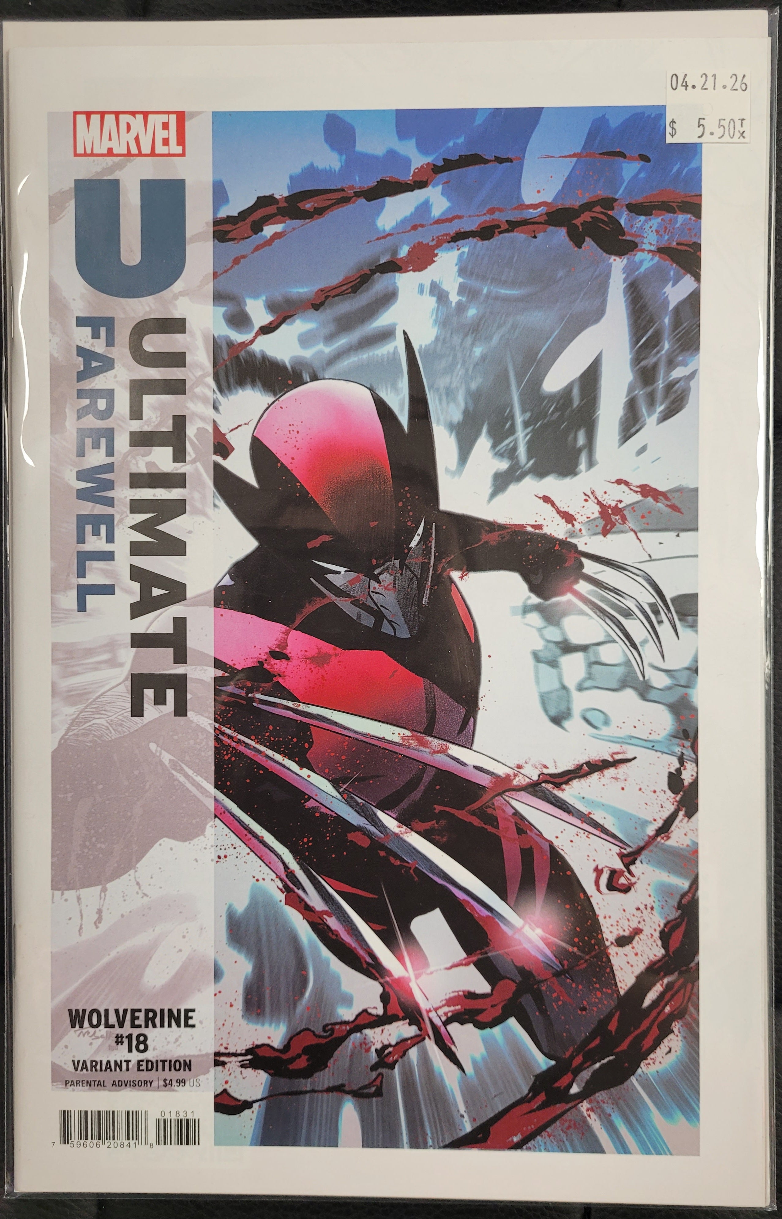 Marvel Wolverine 18c Carbone Ultimate Farewell Variant