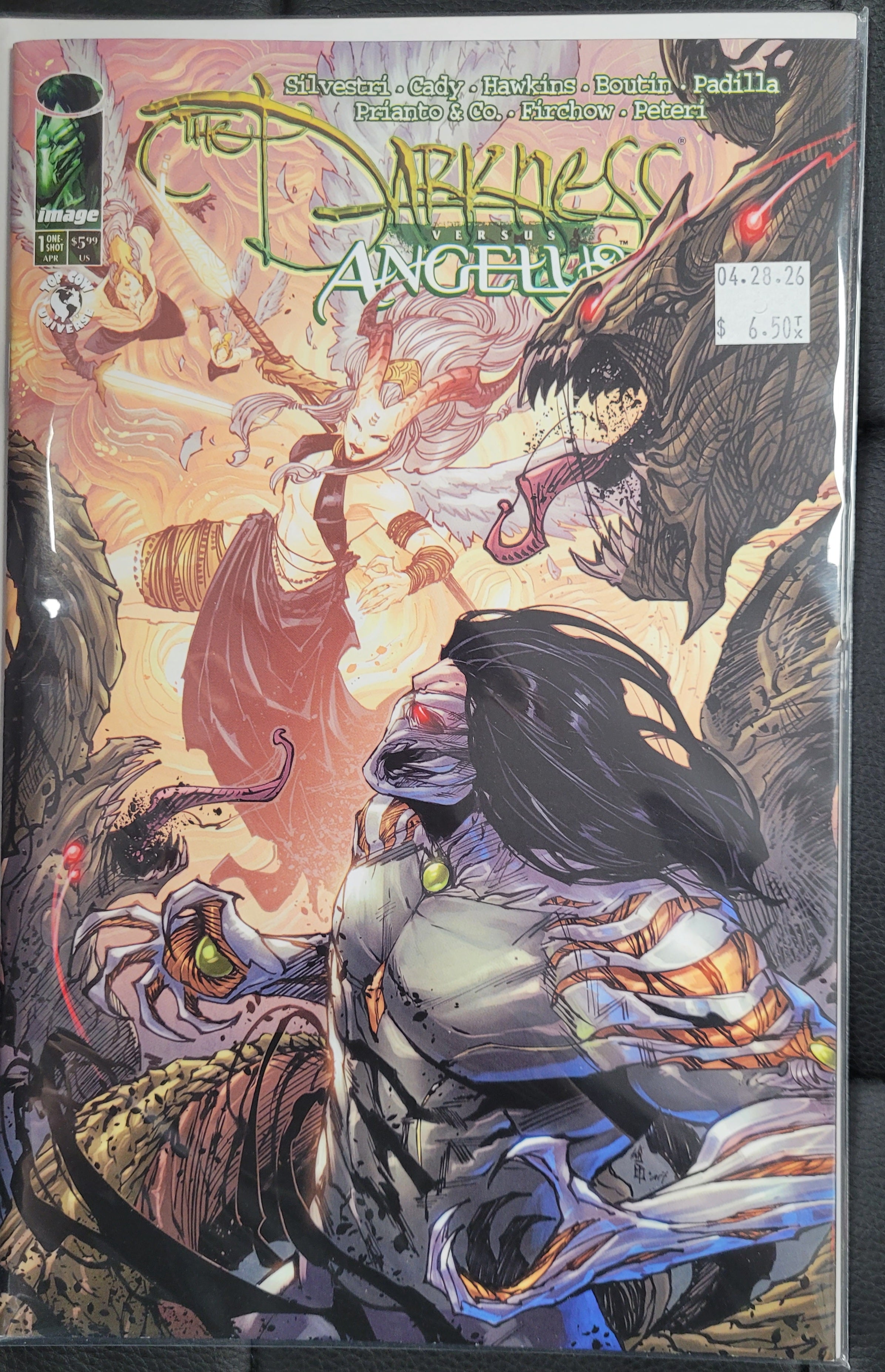 Image Darkness Versus Angelus 1a One-Shot Cafaro