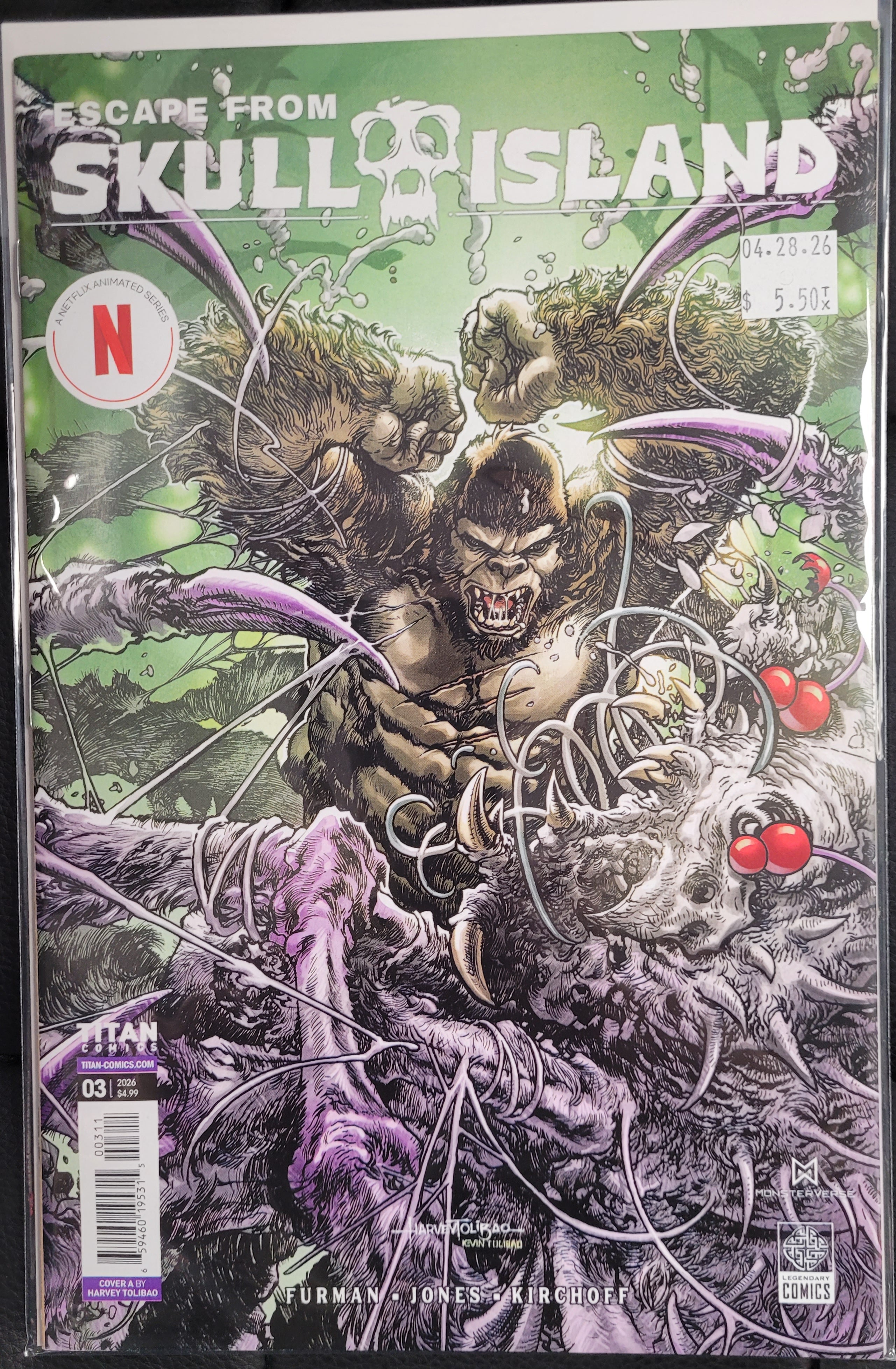 Titan Comics Escape From Skull Island 3a Tolibao