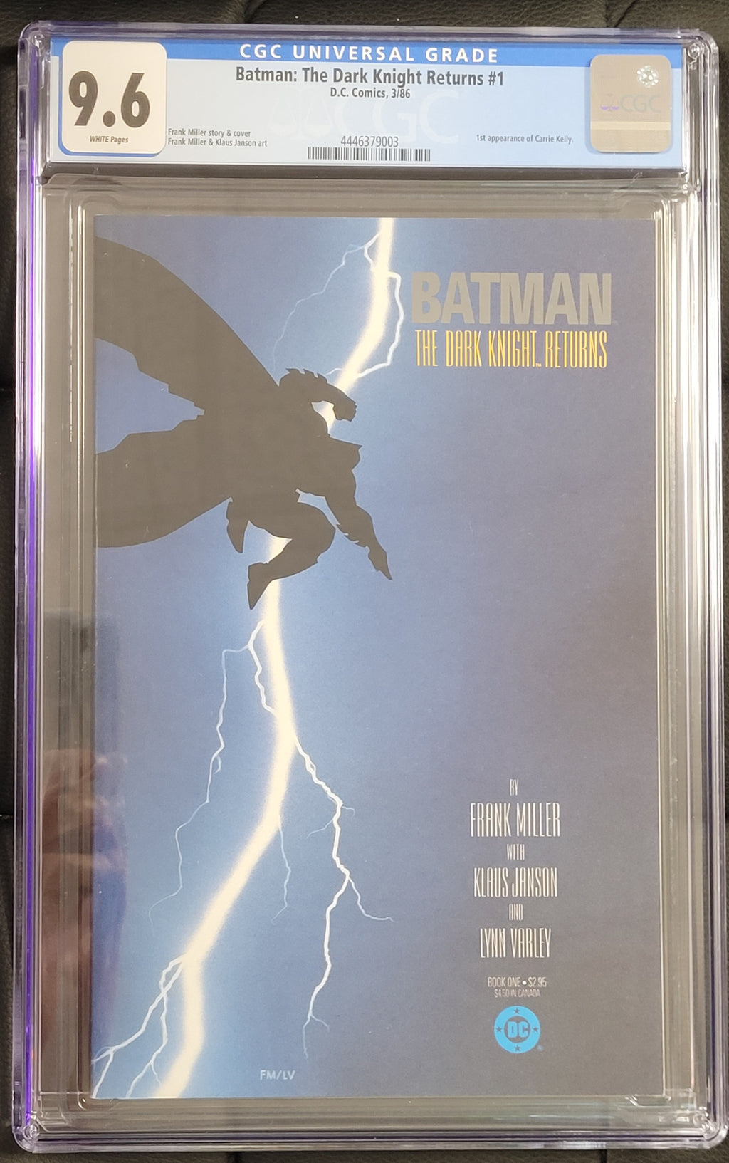 Batman The Dark Knight Returns #1 CGC 9.6 White Pages