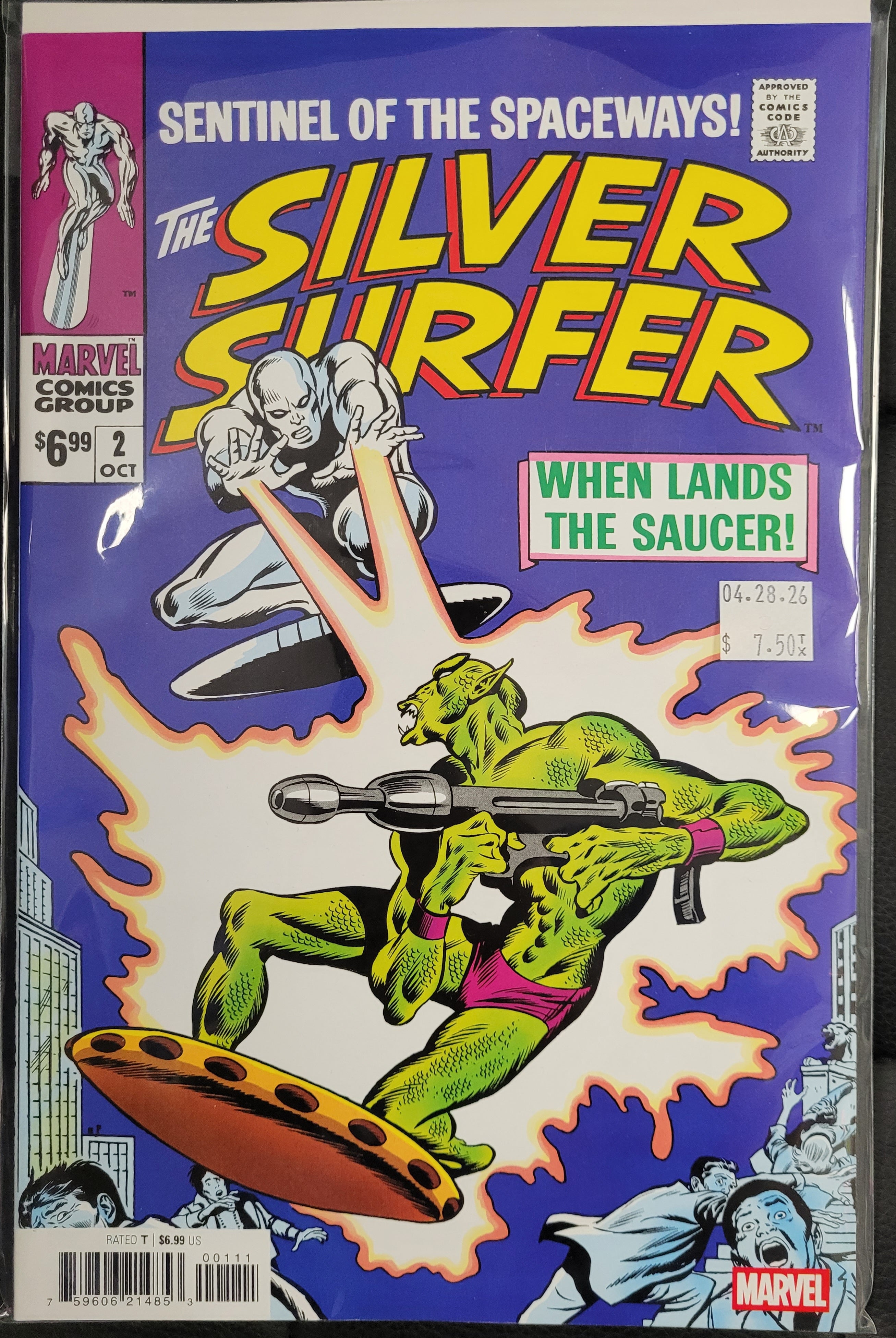 Marvel Silver Surfer 2a Facsimile