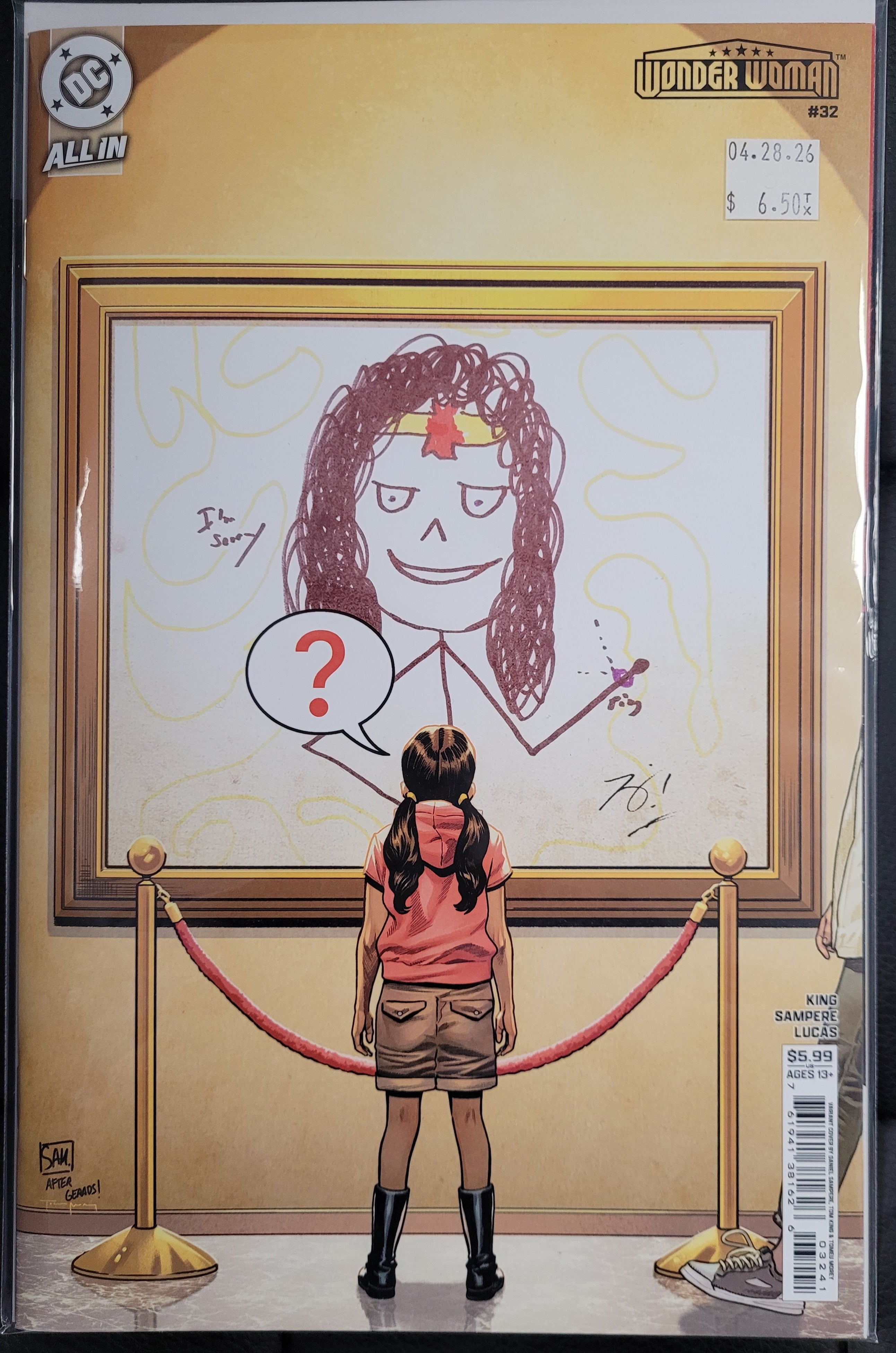DC Wonder Woman 32d Sampere