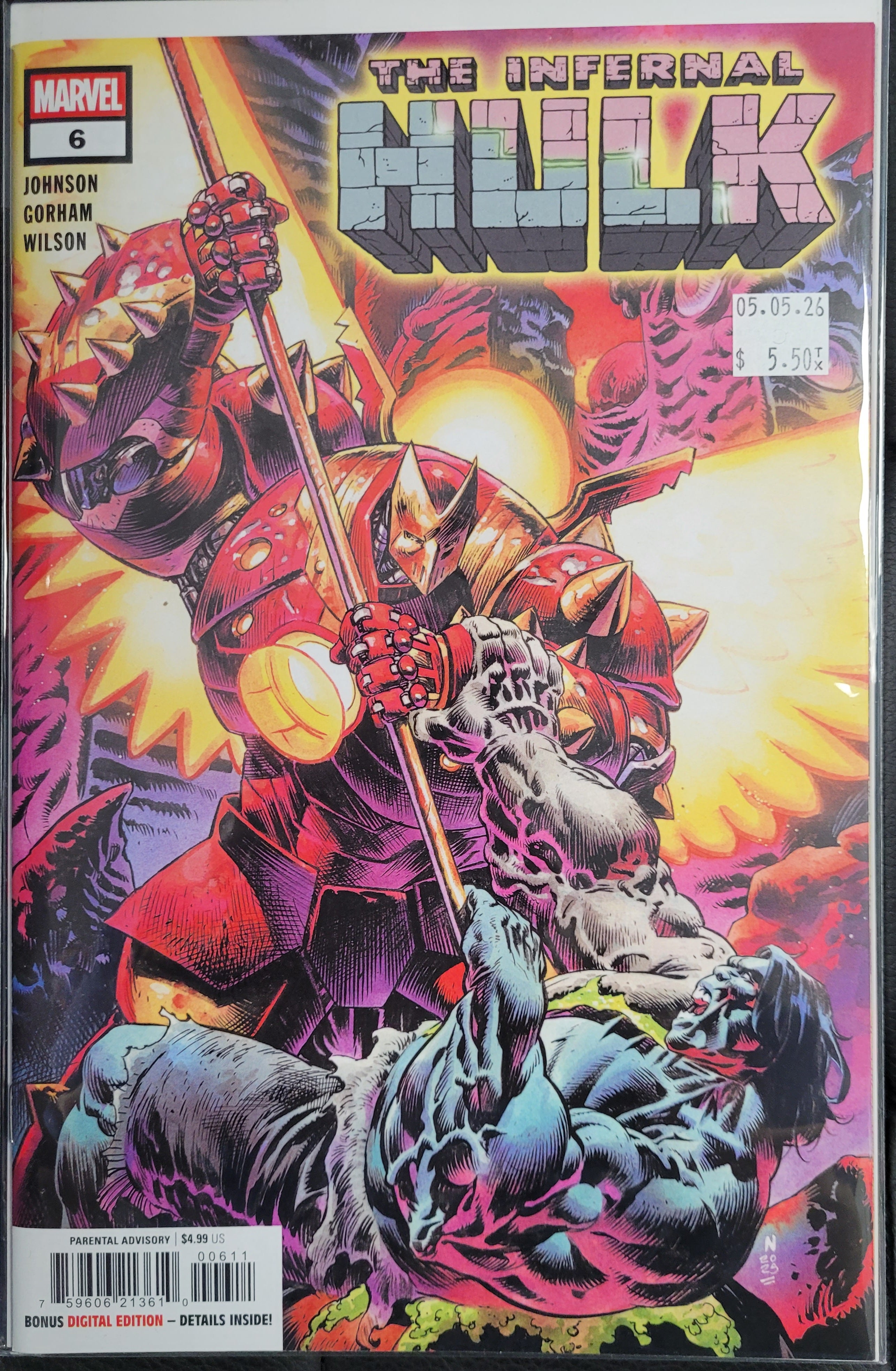 Marvel The Infernal Hulk 6a Klein