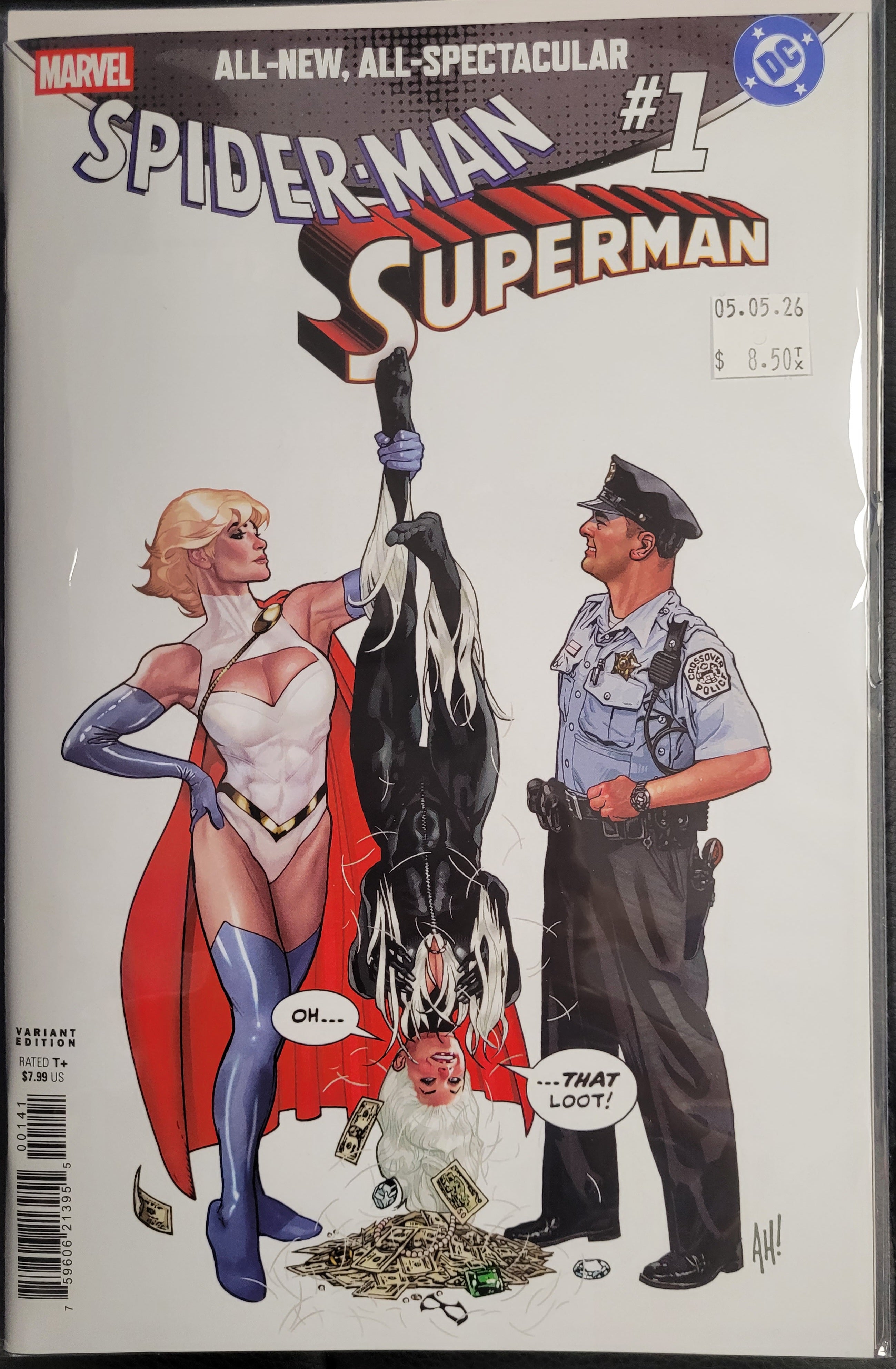 Marvel/DC Spider-Man Superman 1d Hughes