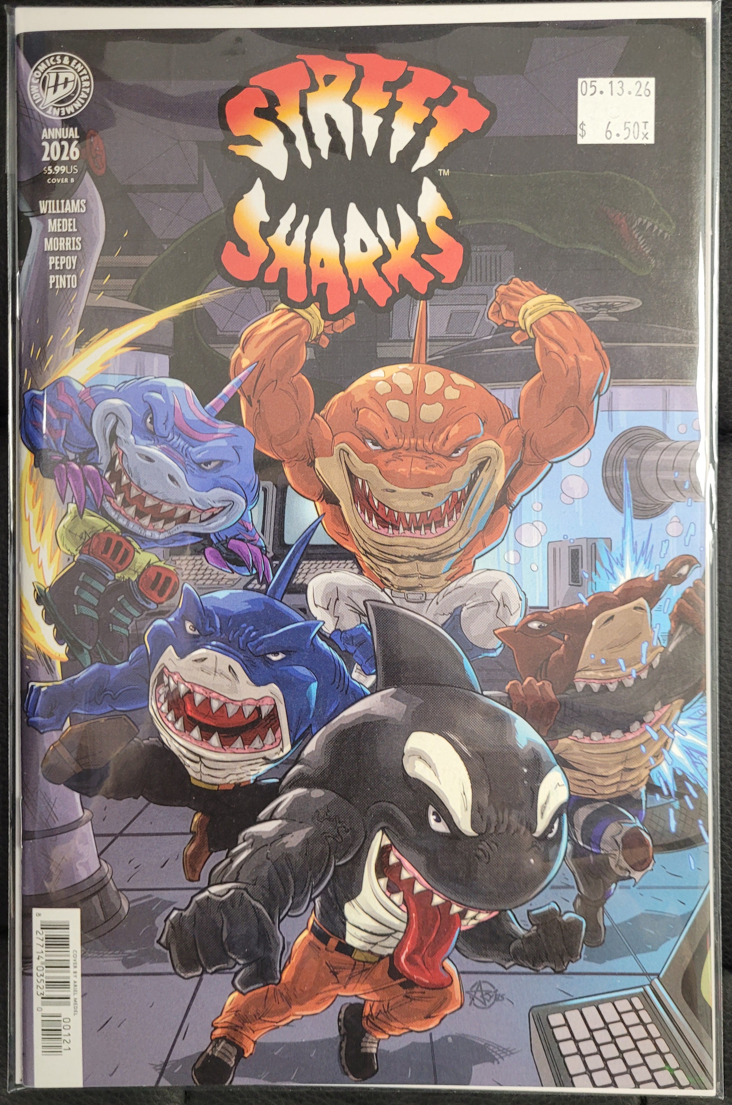 IDW Street Sharks Annual 2026 Cover B Medel