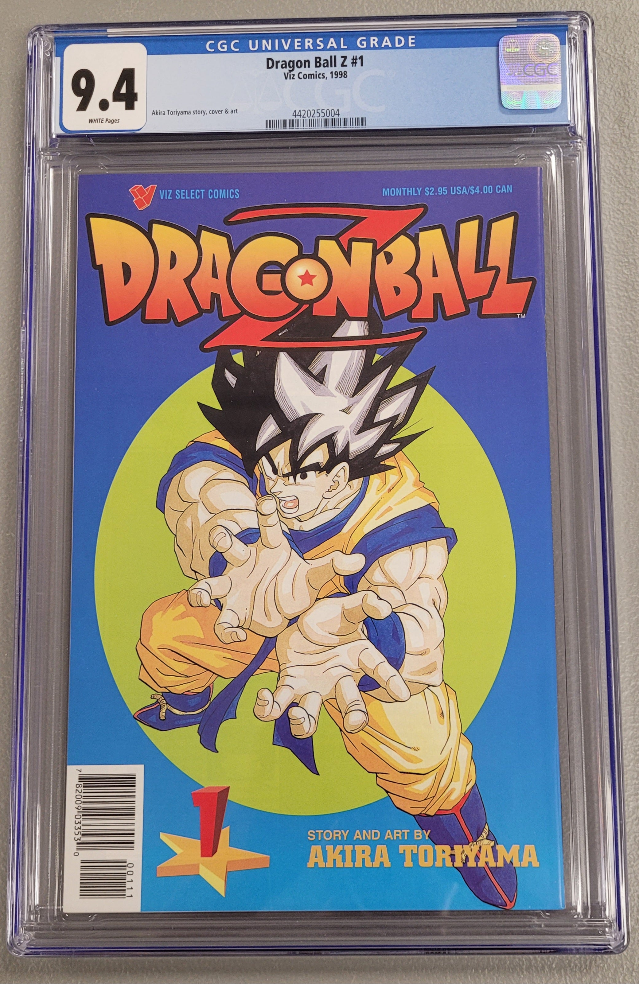 Viz Comics Dragon Ball Z #1 CGC 9.4 White Pages 1st Printing