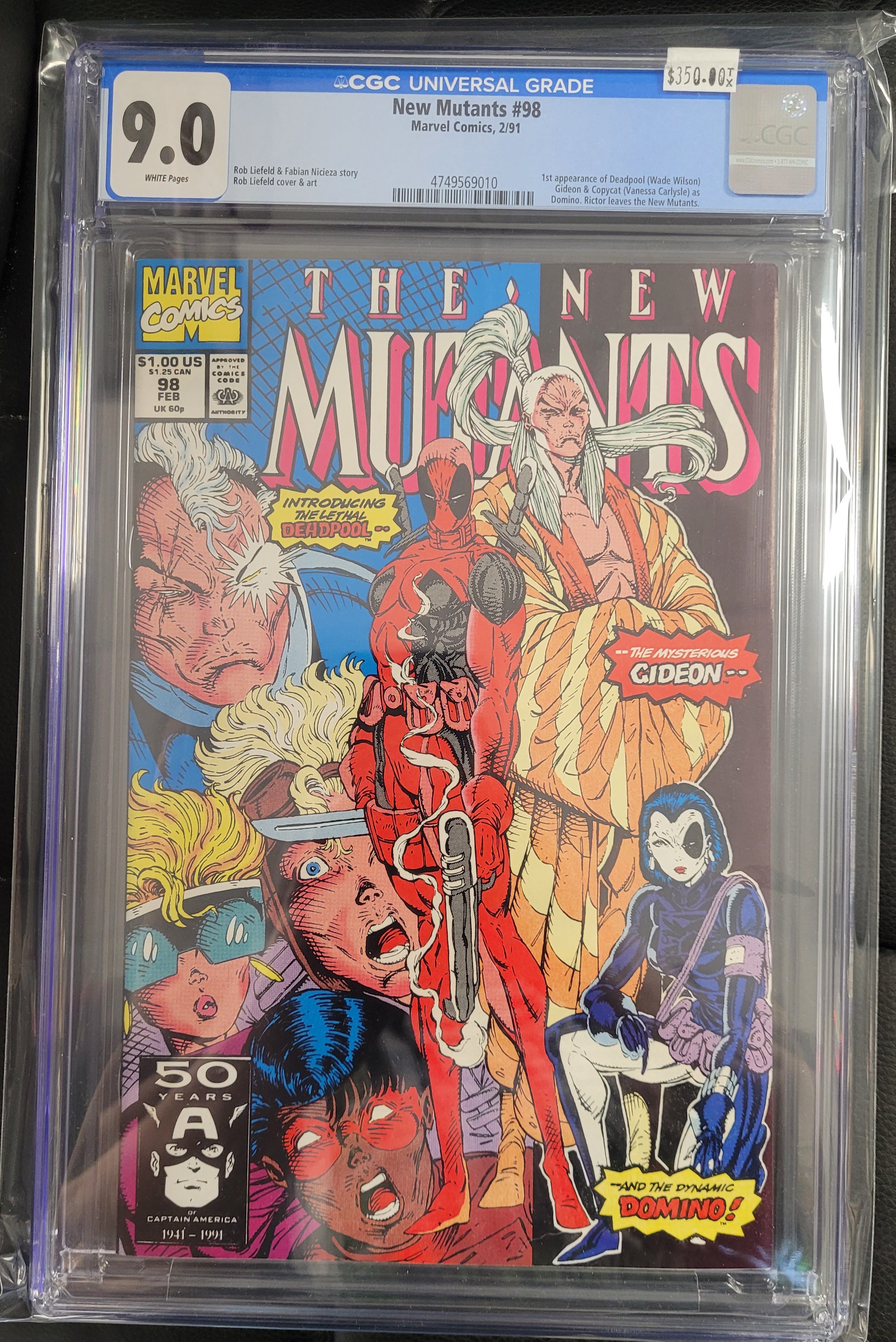 New Mutants 98 CGC 9.0 White Pages