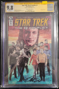 Star Trek The Q Conflict 1 RI-B CGC SS 9.8 Signed J.K. Woodward