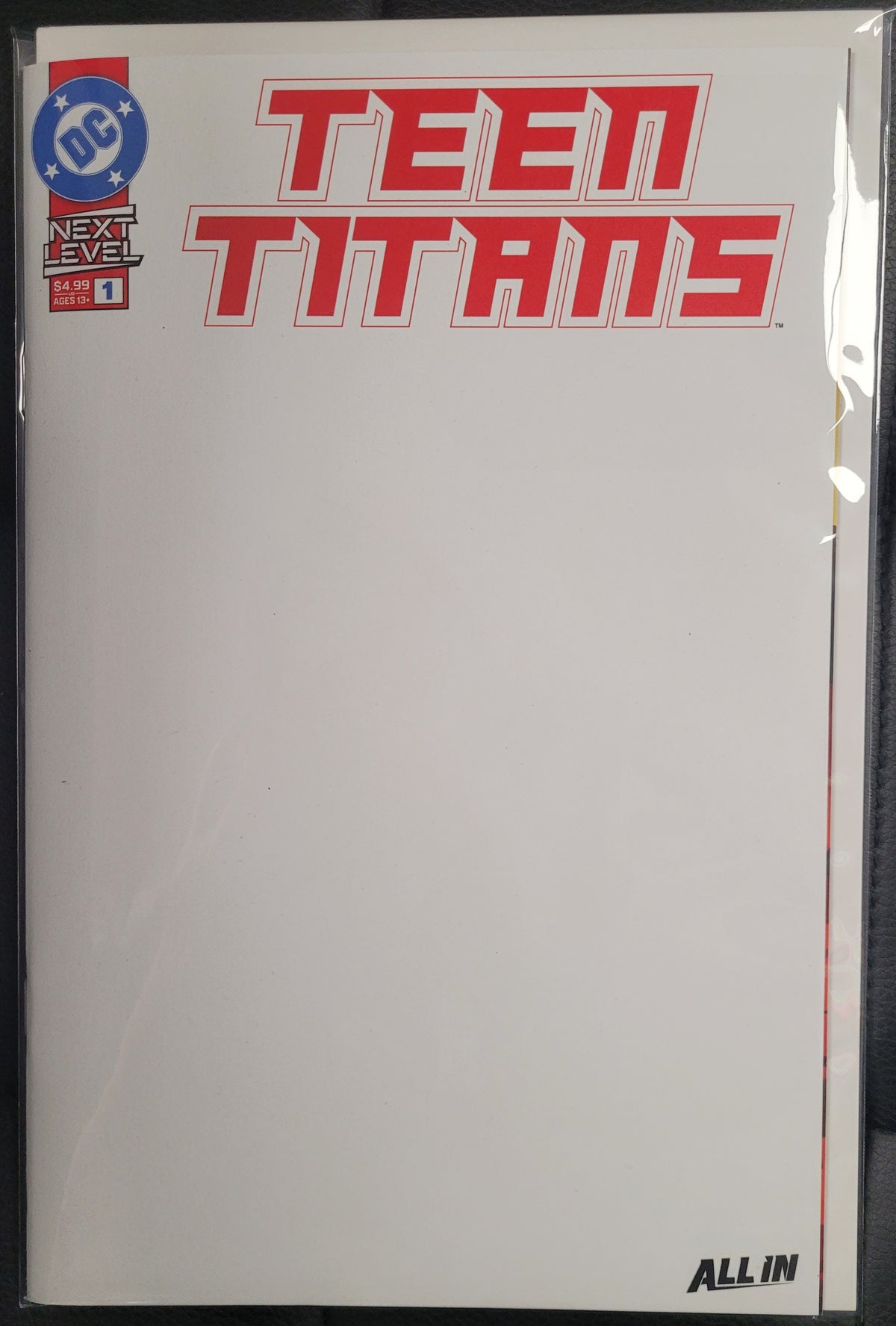 TEEN TITANS #1 CVR E BLANK CARD STOCK VAR CB (09/02/2026)