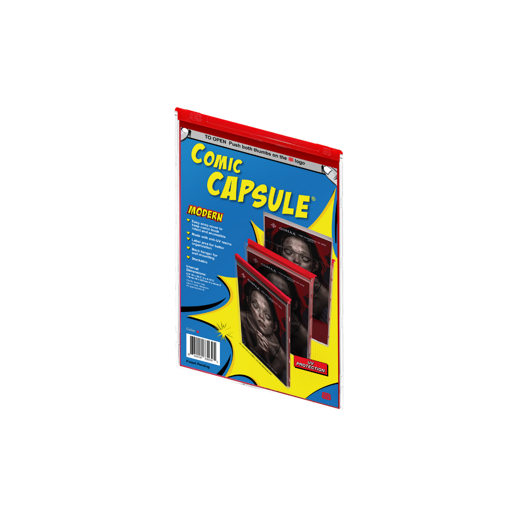 Red Modern Size ComicCapsule