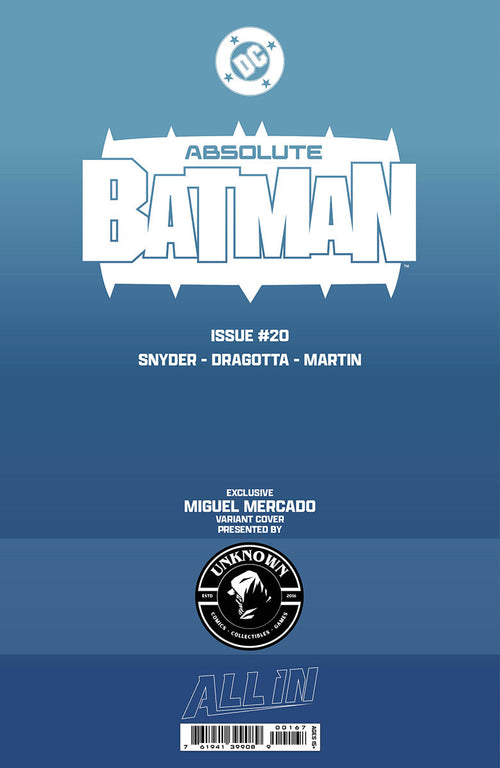 ABSOLUTE BATMAN #20 MIGUEL MERCADO EXCLUSIVE VIRGIN VAR (05/13/2026)