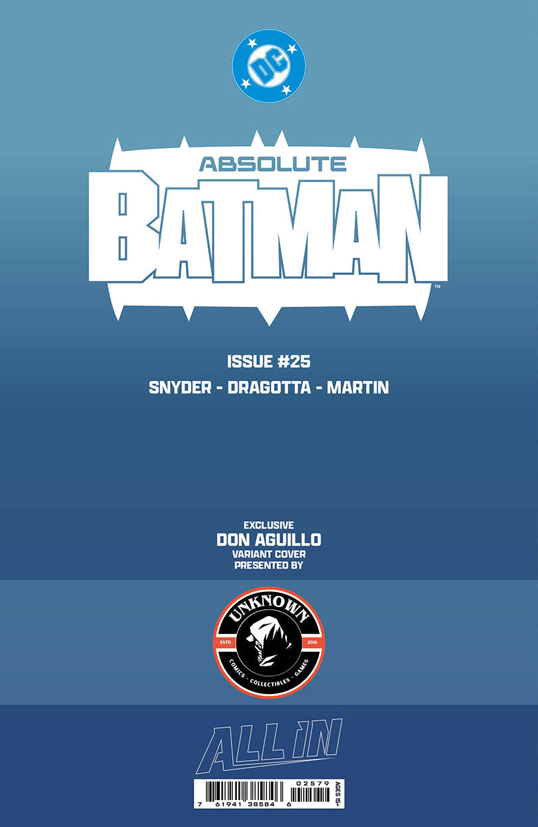 [FOIL] ABSOLUTE BATMAN #25 DON AGUILLO EXCLUSIVE VIRGIN VAR (10/28/2026)