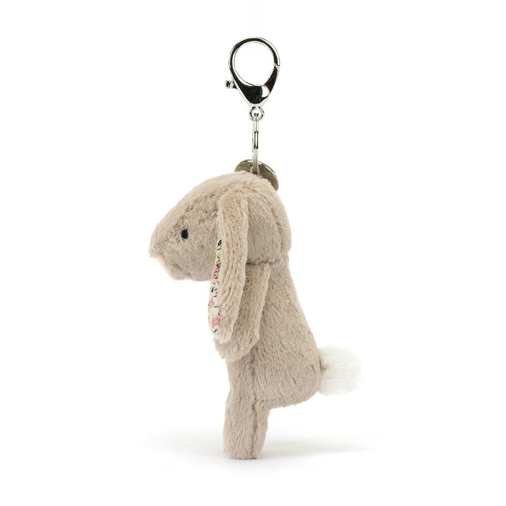 Jellycat Blossom Beige Bunny Plush Bag Charm