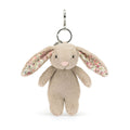 Jellycat Blossom Beige Bunny Plush Bag Charm