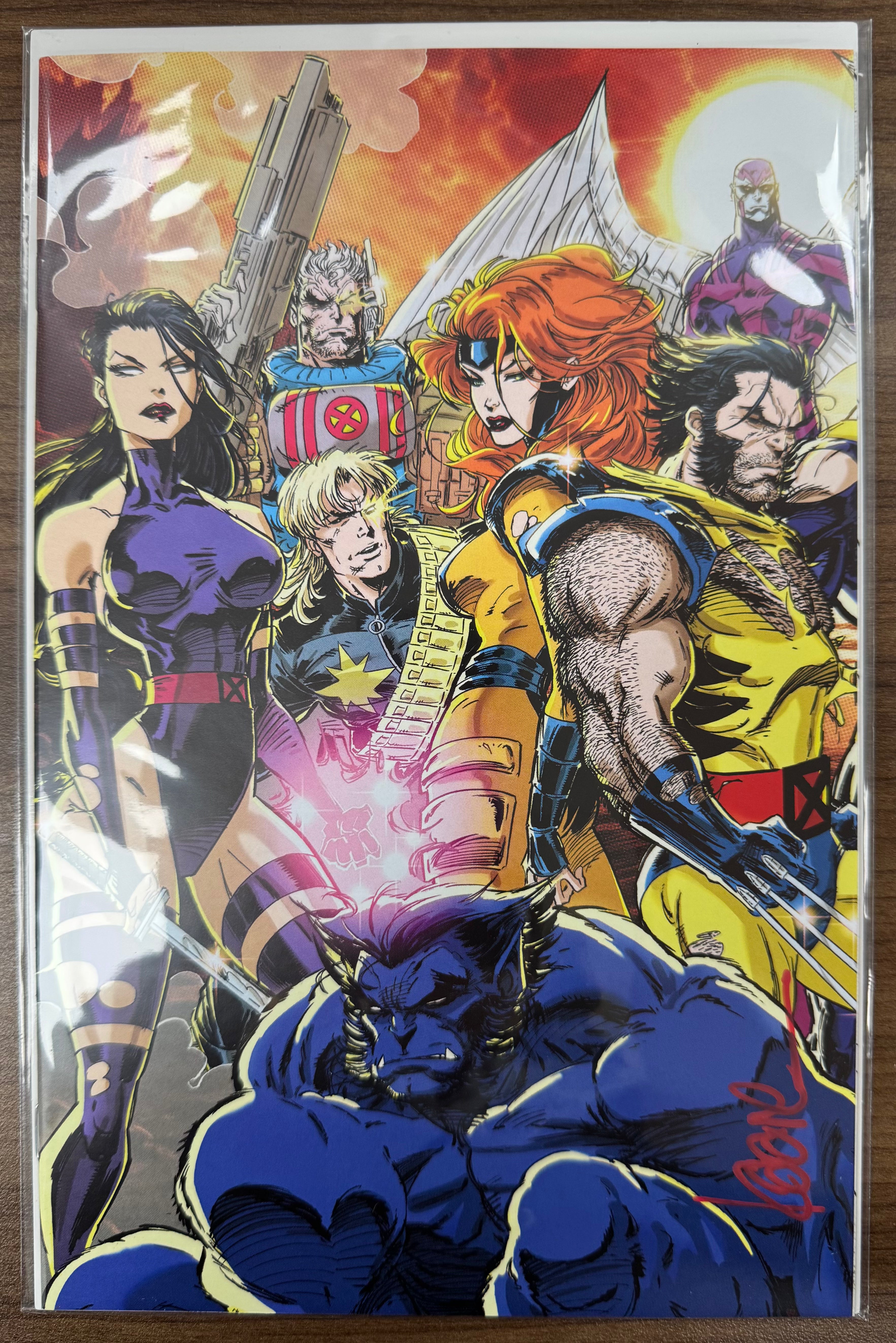 [Signed by Kaare Andrews] FALL OF THE HOUSE OF X #4 UNKNOWN COMICS KAARE ANDREWS EXCLUSIVE VIRGIN VAR [FHX] [IN STOCK]