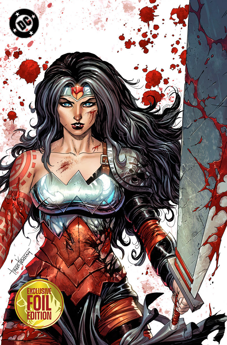 [FOIL] ABSOLUTE WONDER WOMAN #23 TYLER KIRKHAM BATTLE DAMAGED EXCLUSIVE VIRGIN VAR (08/26/2026)