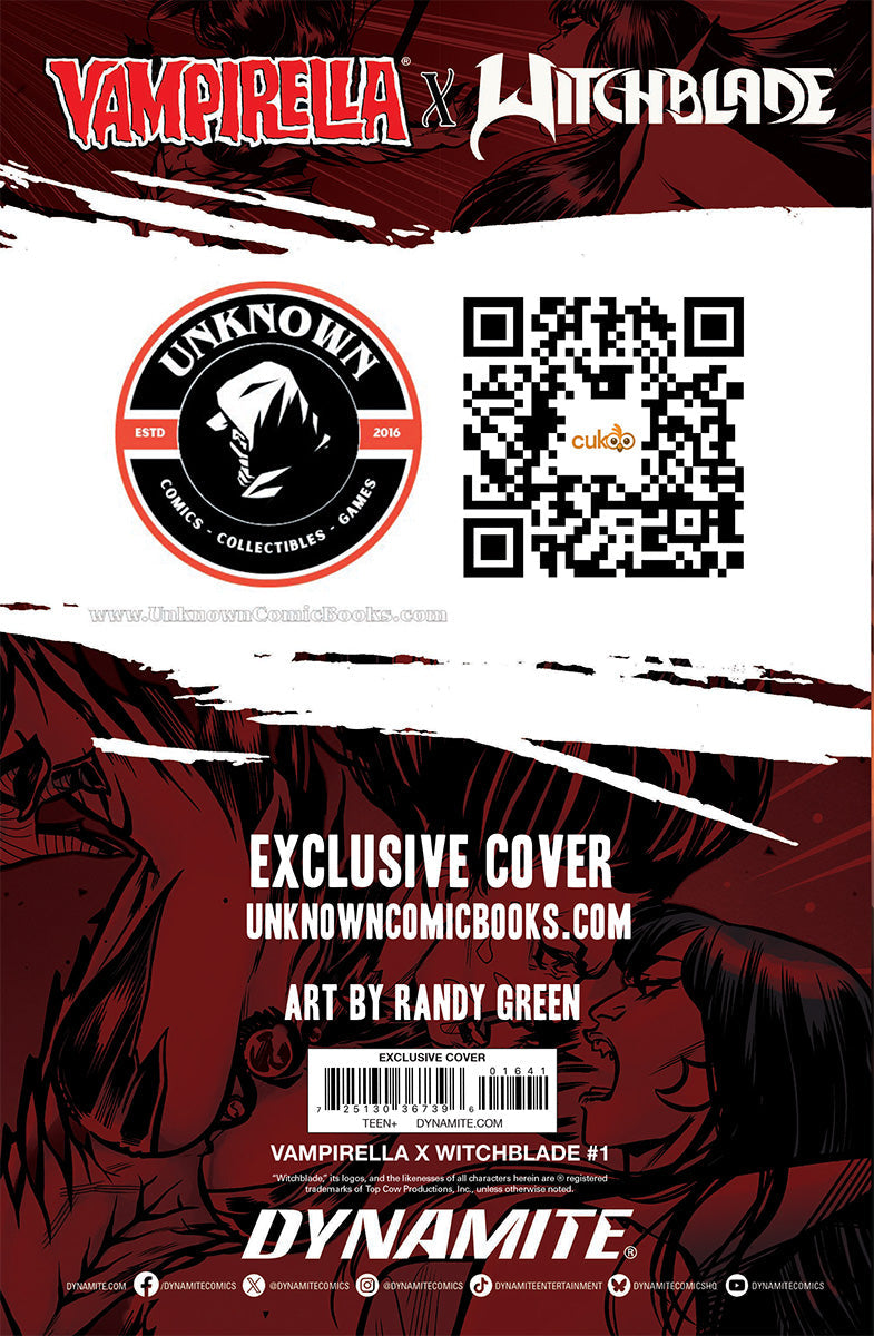 VAMPIRELLA X WITCHBLADE SPECIAL #1 RANDY GREEN NYCC EXCLUSIVE VIRGIN VAR (10/28/2026)