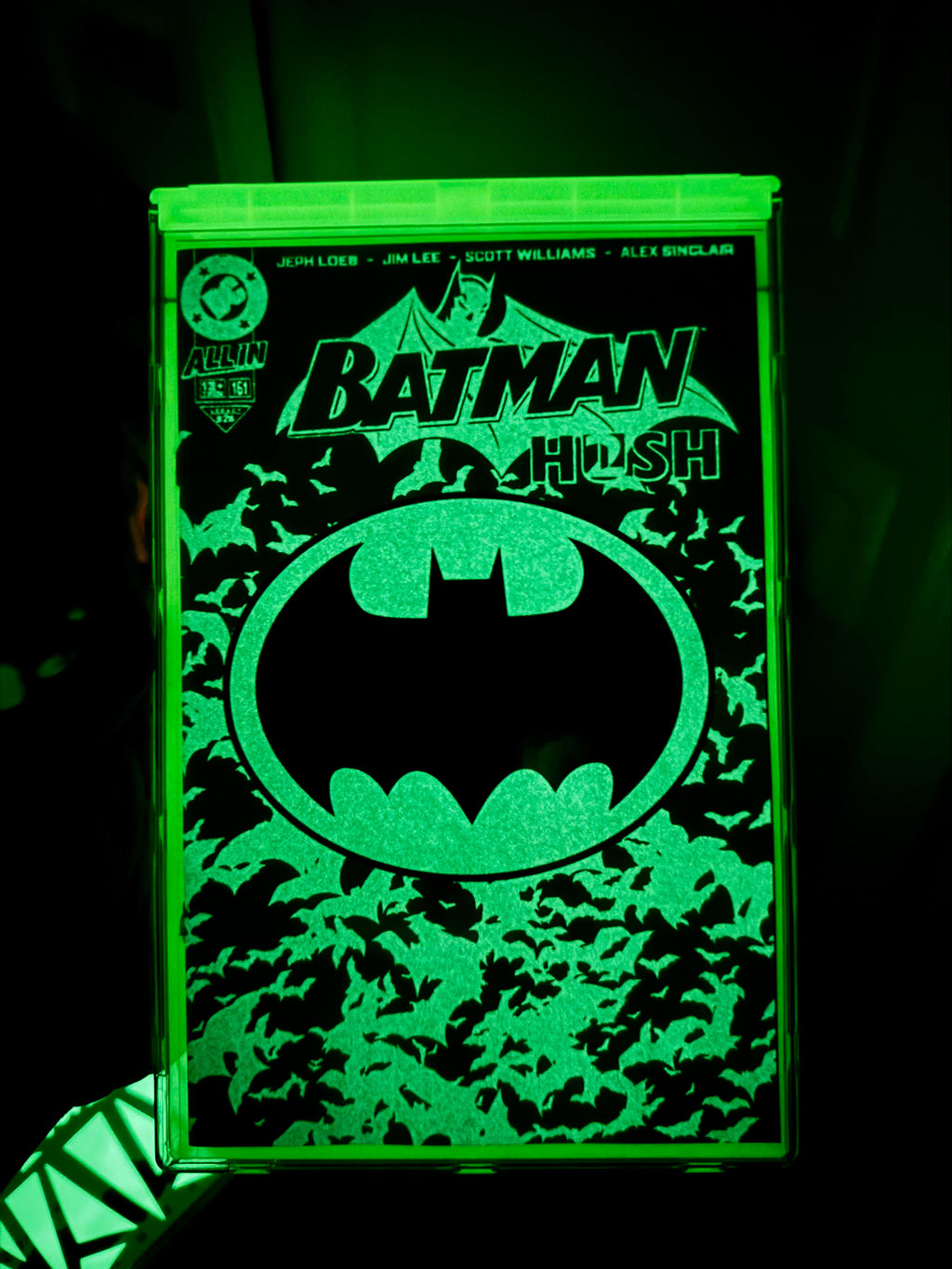 Glow in the Dark SILVER Age Size ComicCapsule